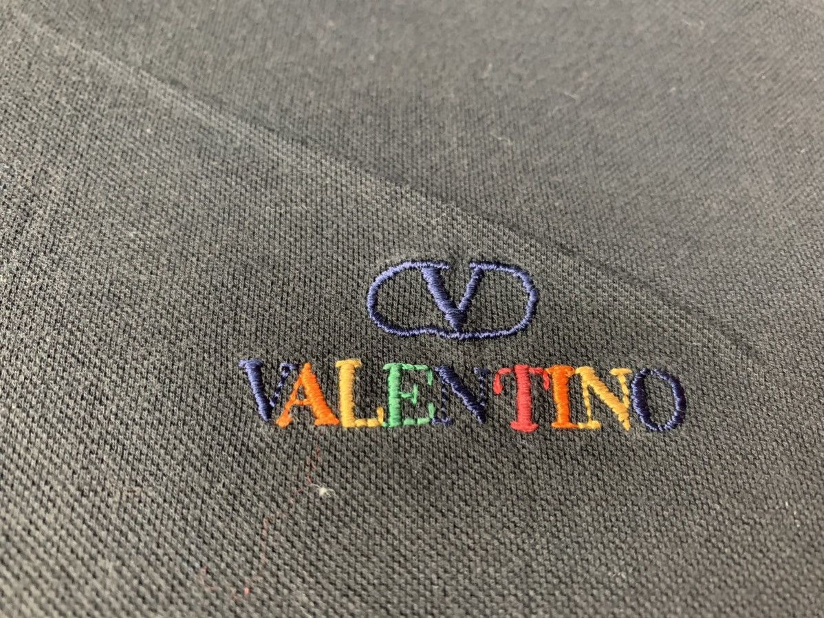 Valentino Valentino Embroidery V Logo Spell Out Polo Tee Unisex Size US M / EU 48-50 / 2 - 4 Thumbnail