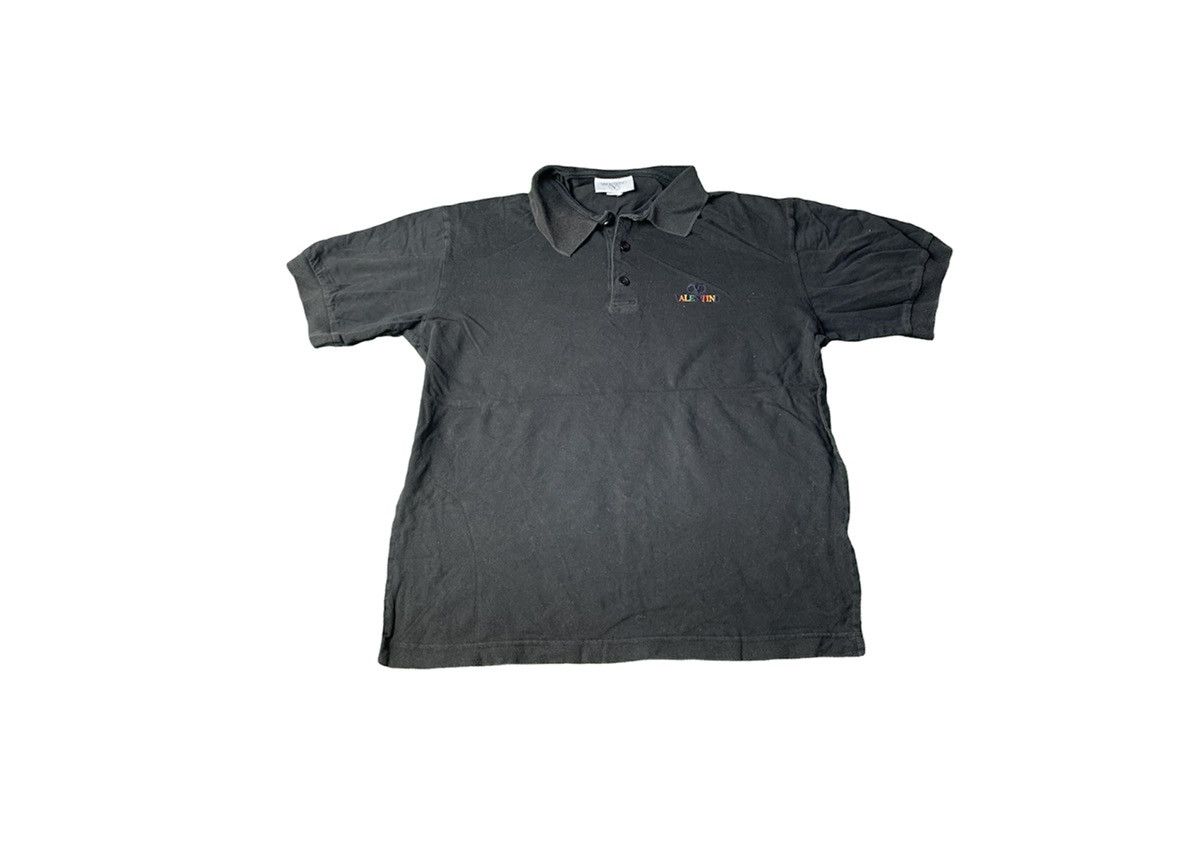 Valentino Embroidery V Logo Spell Out Polo Tee Unisex
