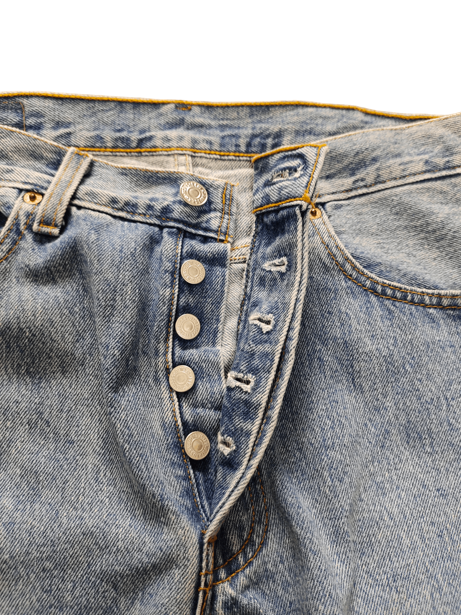Levi's Vintage Levis 501 Made In Usa Light Faded Wash Denim Jeans Size US 30 / EU 46 - 15 Thumbnail