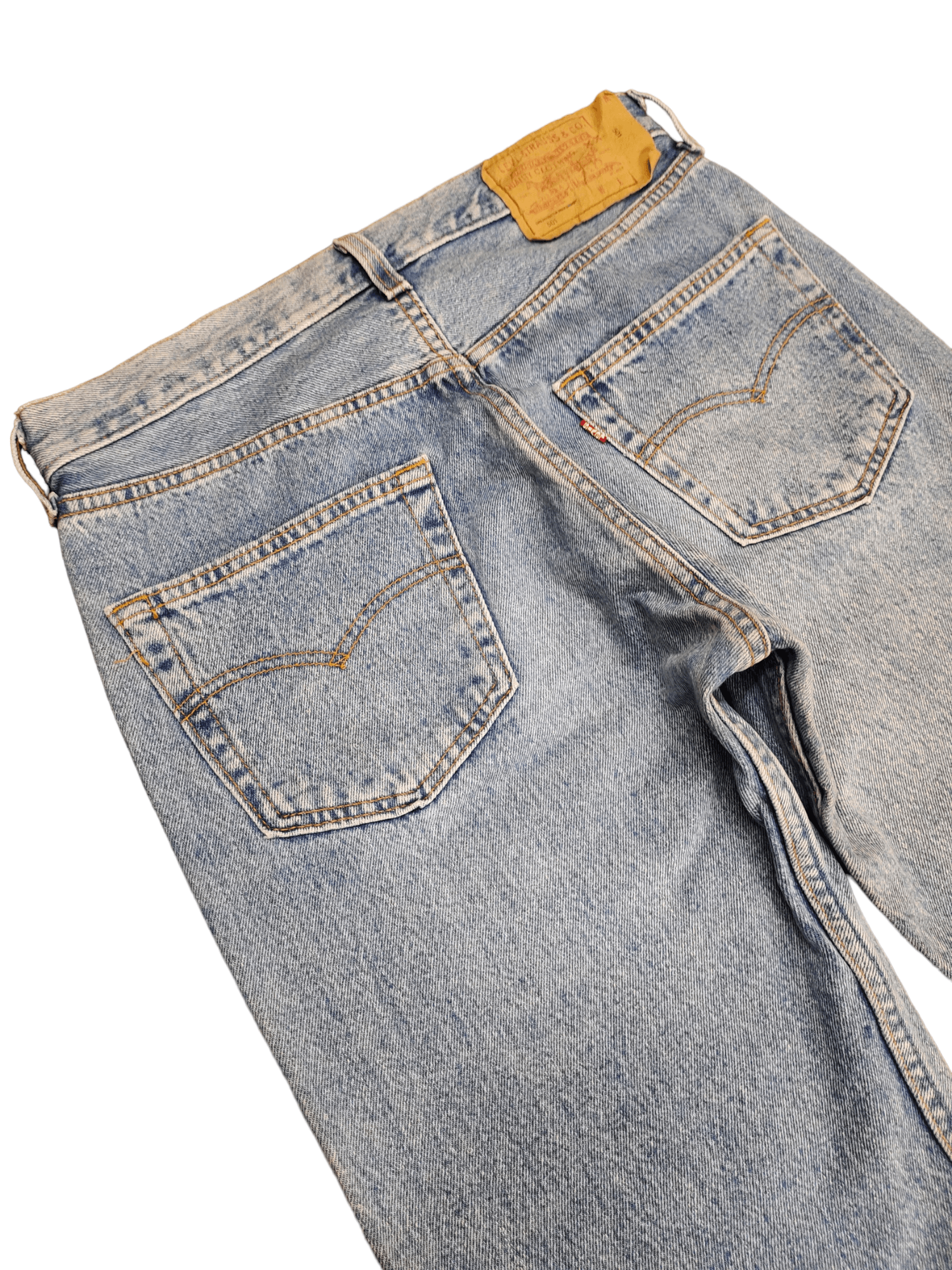 Levi's Vintage Levis 501 Made In Usa Light Faded Wash Denim Jeans Size US 30 / EU 46 - 10 Thumbnail
