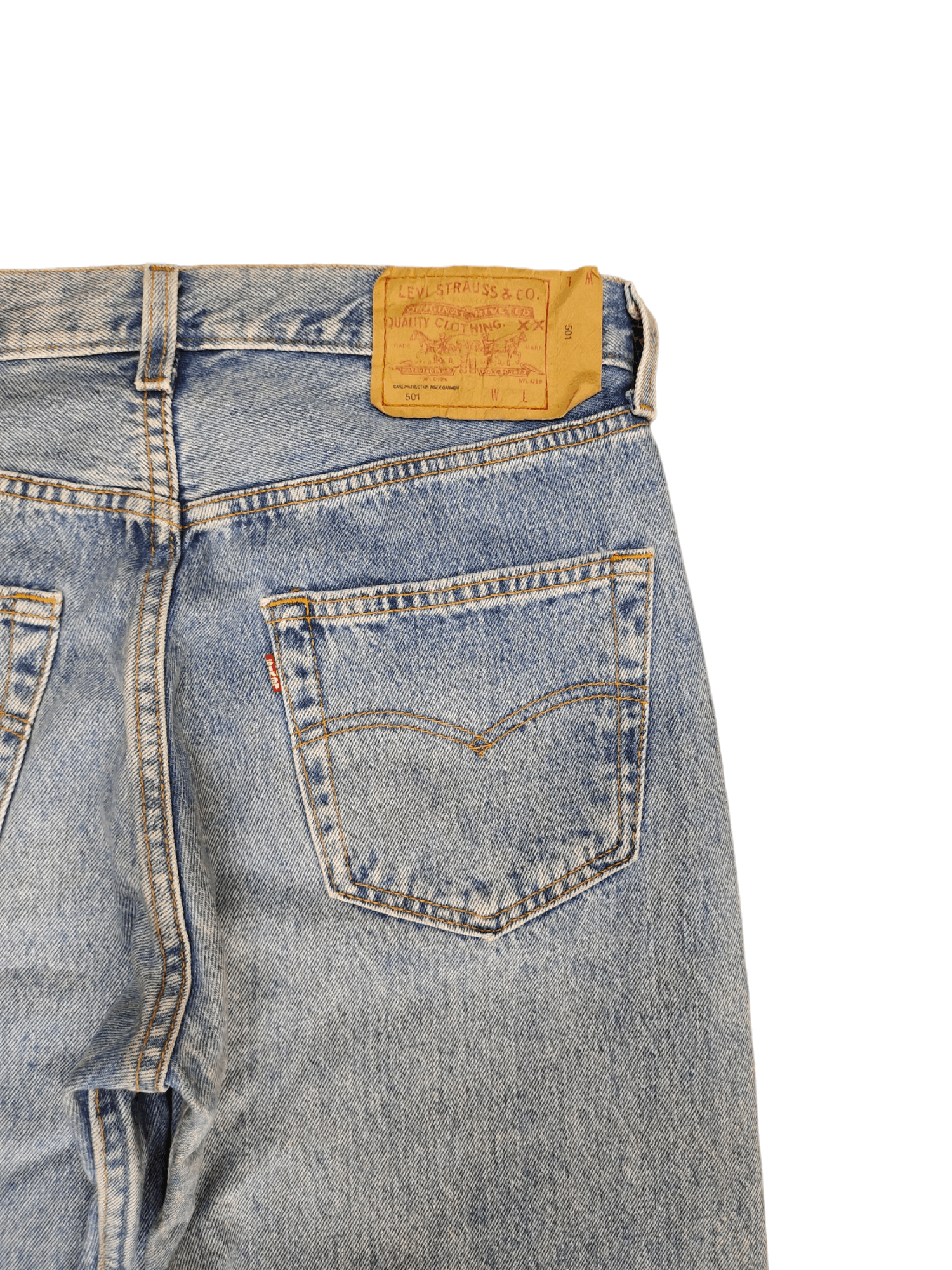 Levi's Vintage Levis 501 Made In Usa Light Faded Wash Denim Jeans Size US 30 / EU 46 - 11 Thumbnail