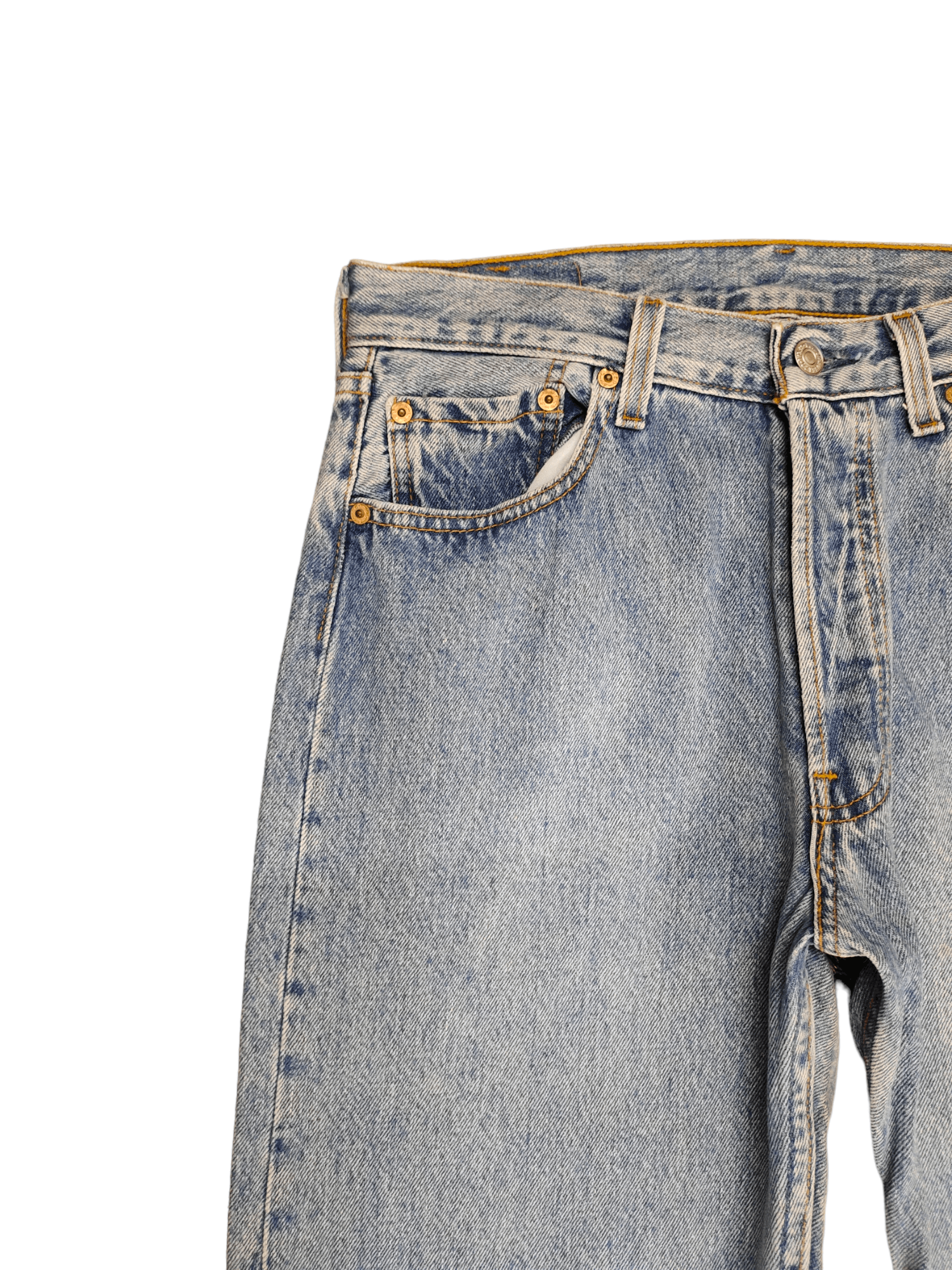 Levi's Vintage Levis 501 Made In Usa Light Faded Wash Denim Jeans Size US 30 / EU 46 - 5 Thumbnail