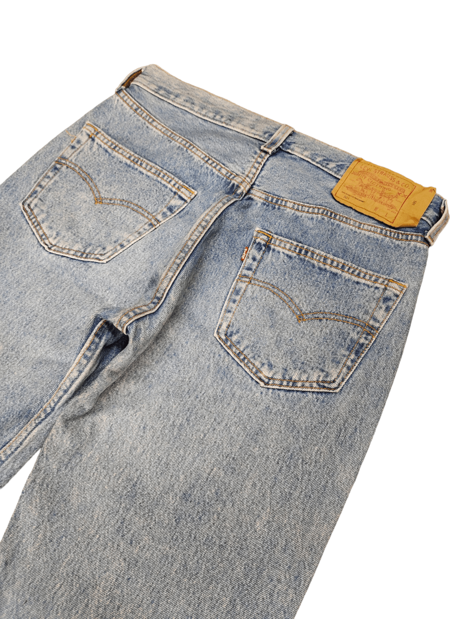 Levi's Vintage Levis 501 Made In Usa Light Faded Wash Denim Jeans Size US 30 / EU 46 - 8 Thumbnail