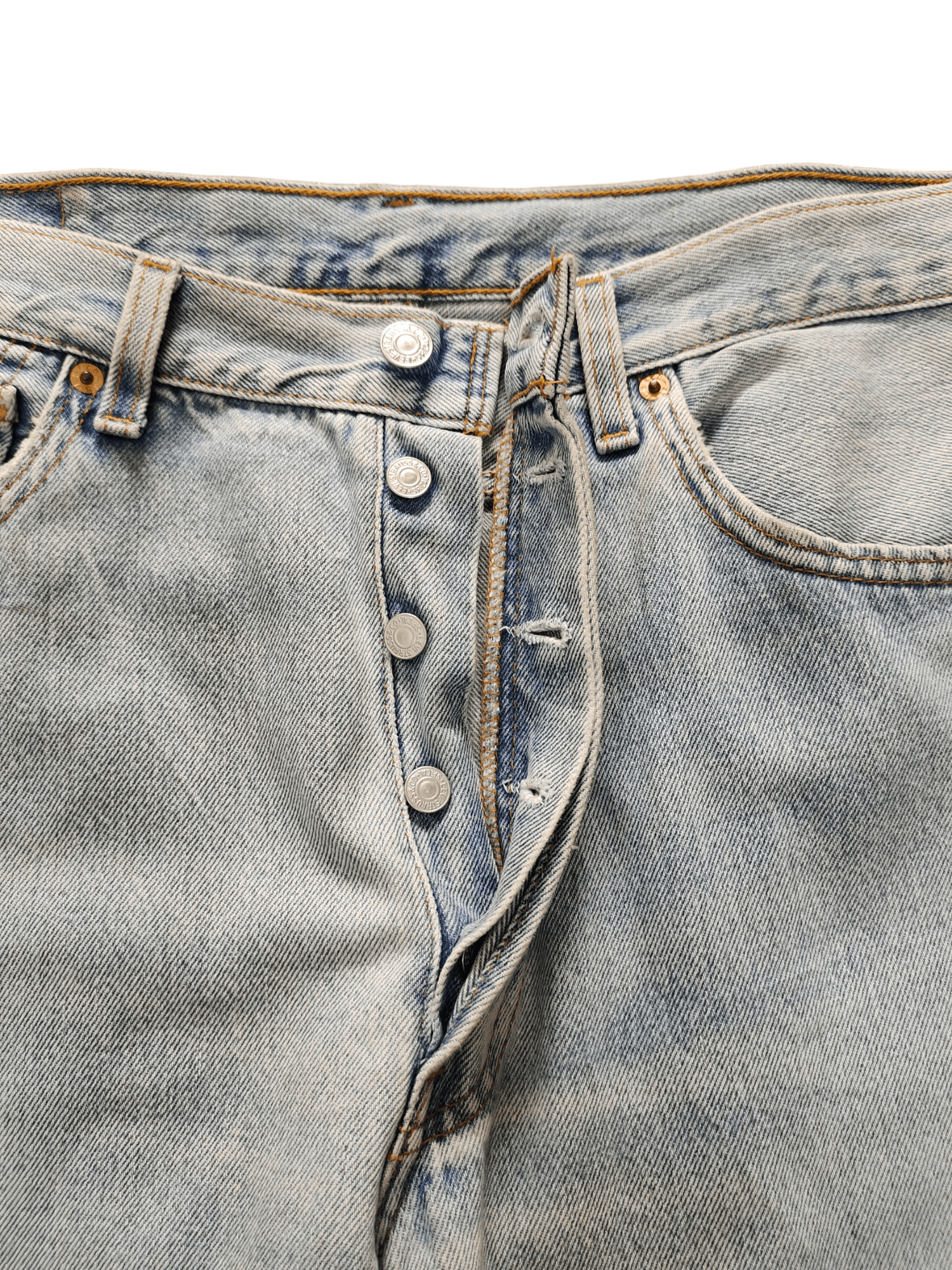 Levi's Vintage Levis 501 Tag Light Wash Denim Jeans Made In Usa Size US 34 / EU 50 - 14 Thumbnail