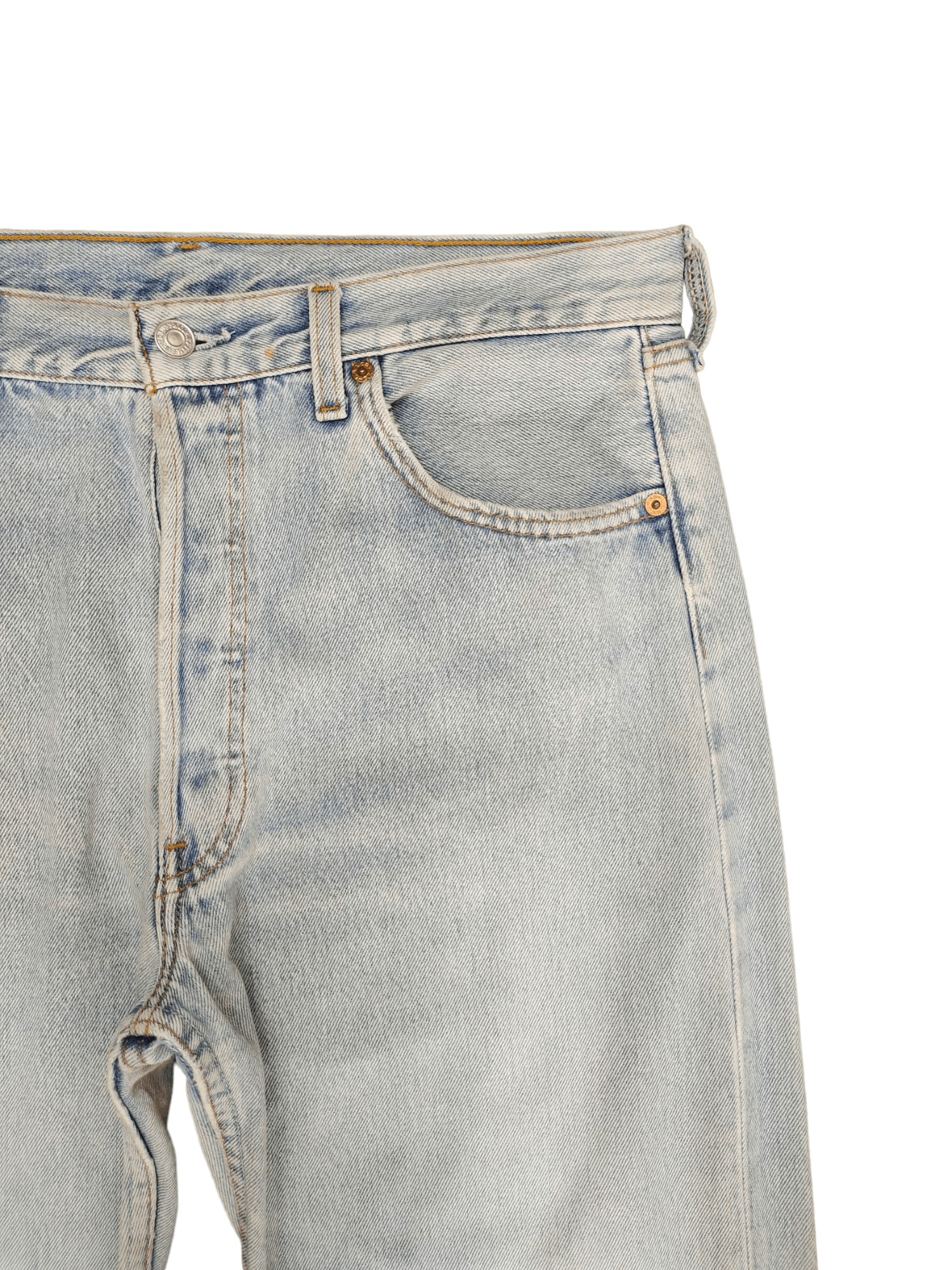 Levi's Vintage Levis 501 Tag Light Wash Denim Jeans Made In Usa Size US 34 / EU 50 - 3 Thumbnail