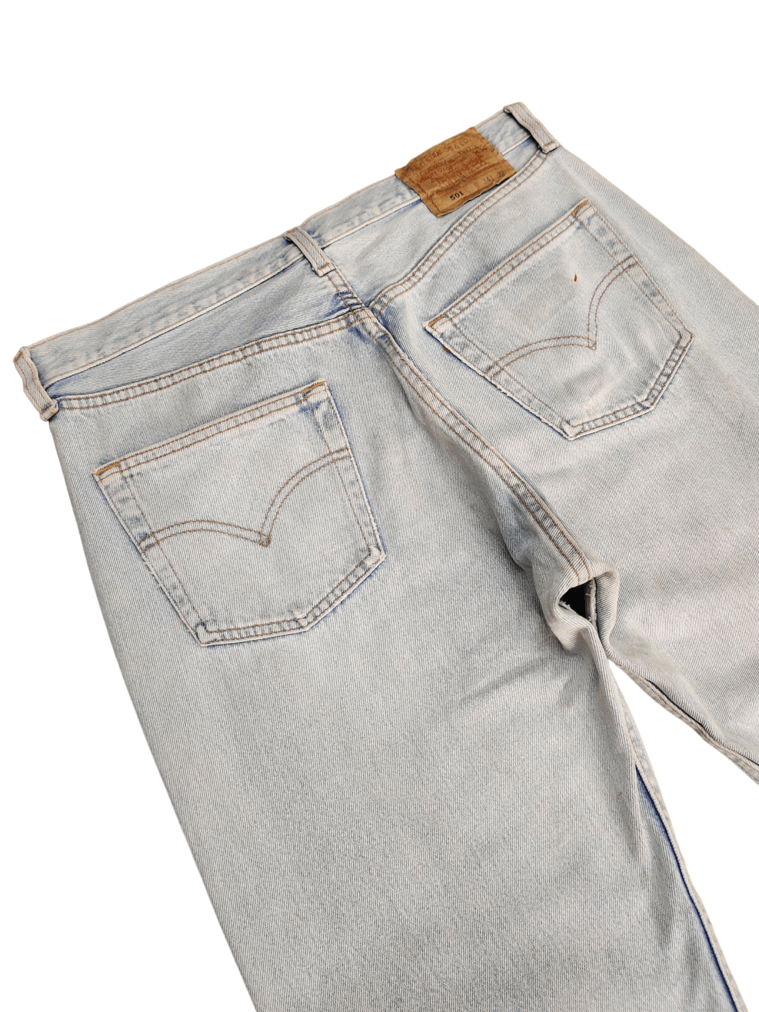 Levi's Vintage Levis 501 Tag Light Wash Denim Jeans Made In Usa Size US 34 / EU 50 - 8 Thumbnail