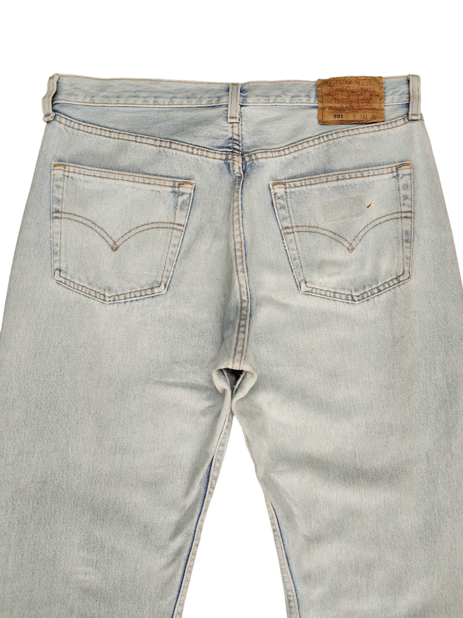 Levi's Vintage Levis 501 Tag Light Wash Denim Jeans Made In Usa Size US 34 / EU 50 - 9 Thumbnail