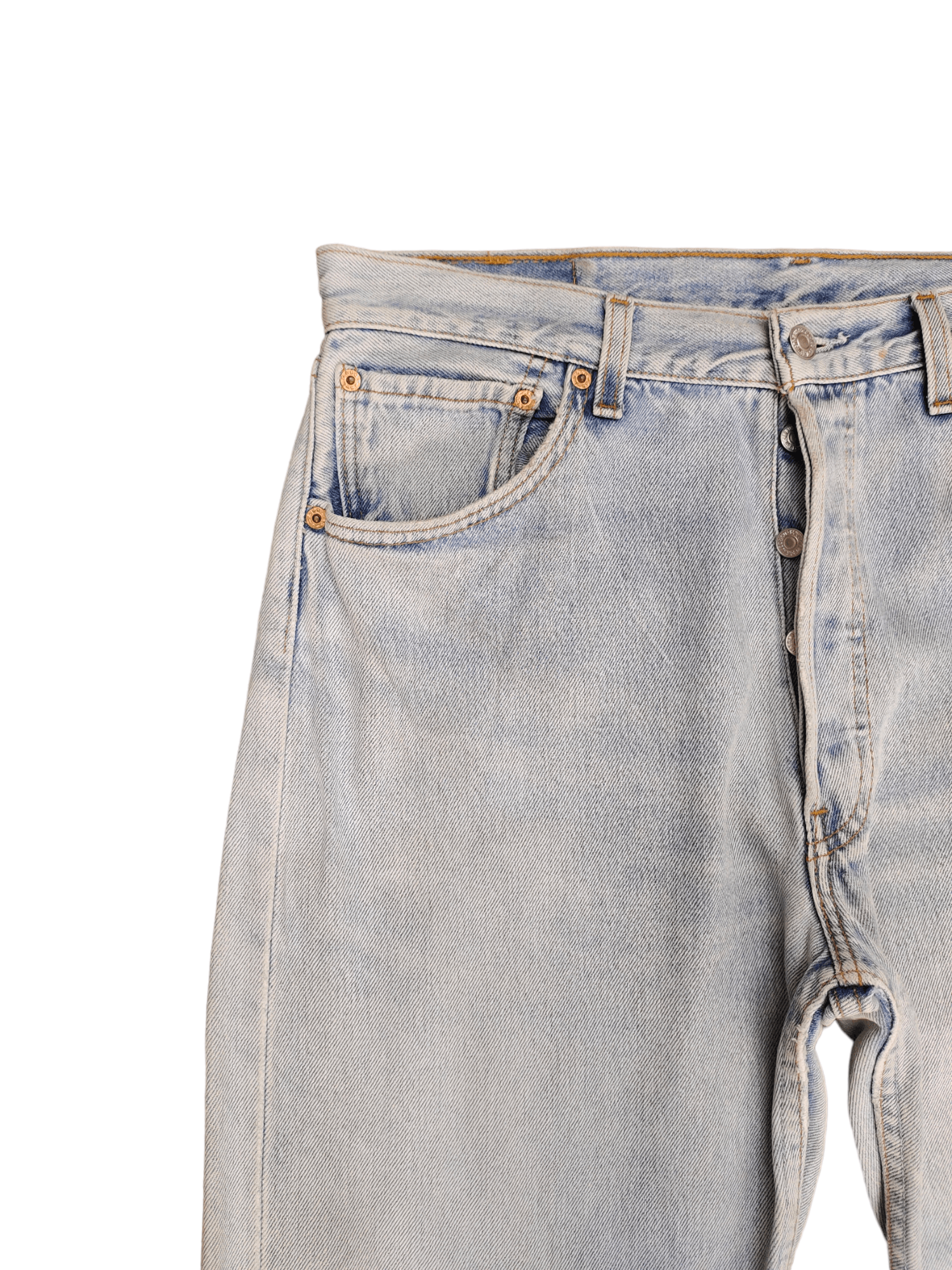 Levi's Vintage Levis 501 Tag Light Wash Denim Jeans Made In Usa Size US 34 / EU 50 - 4 Thumbnail