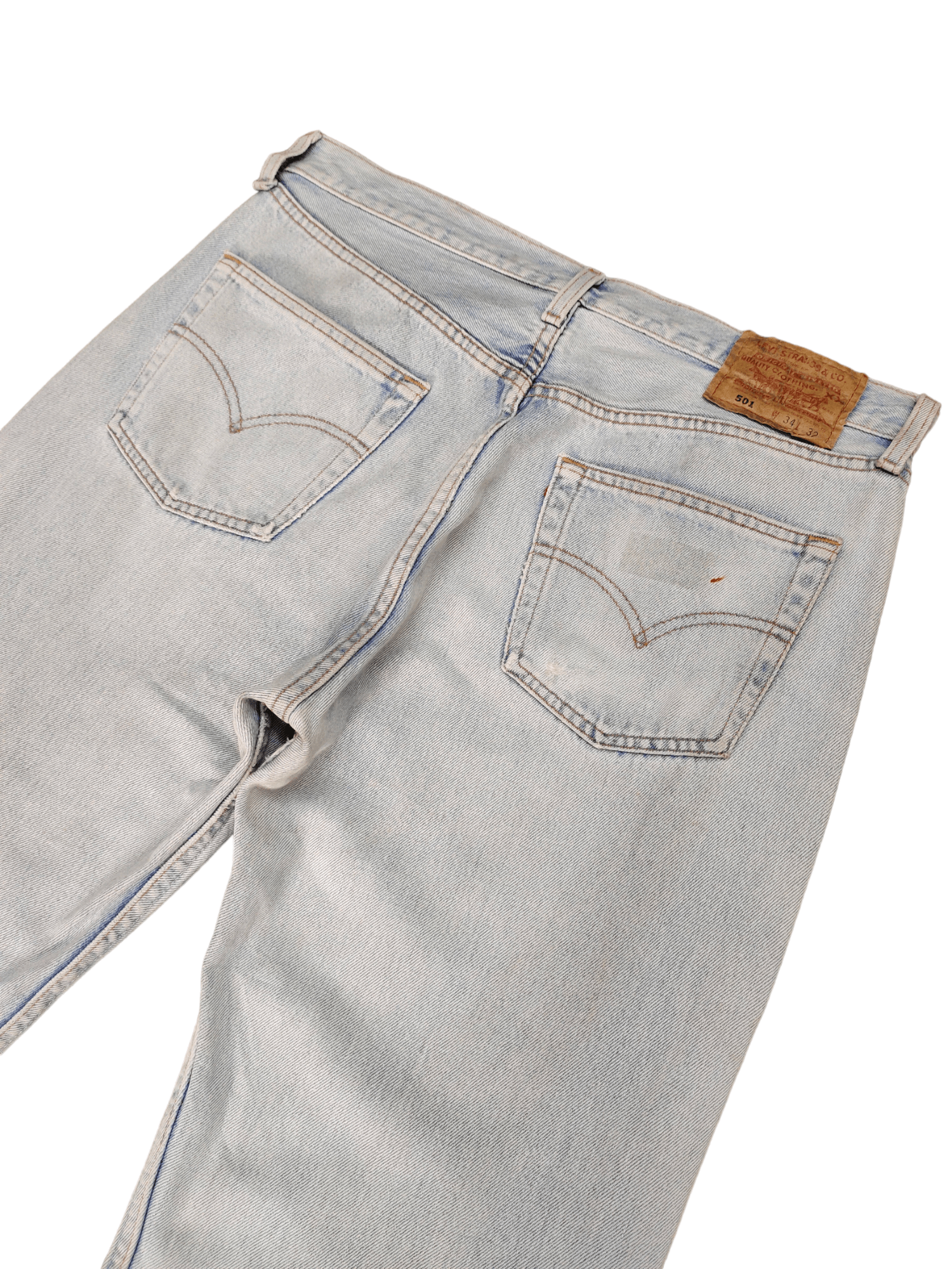 Levi's Vintage Levis 501 Tag Light Wash Denim Jeans Made In Usa Size US 34 / EU 50 - 7 Thumbnail
