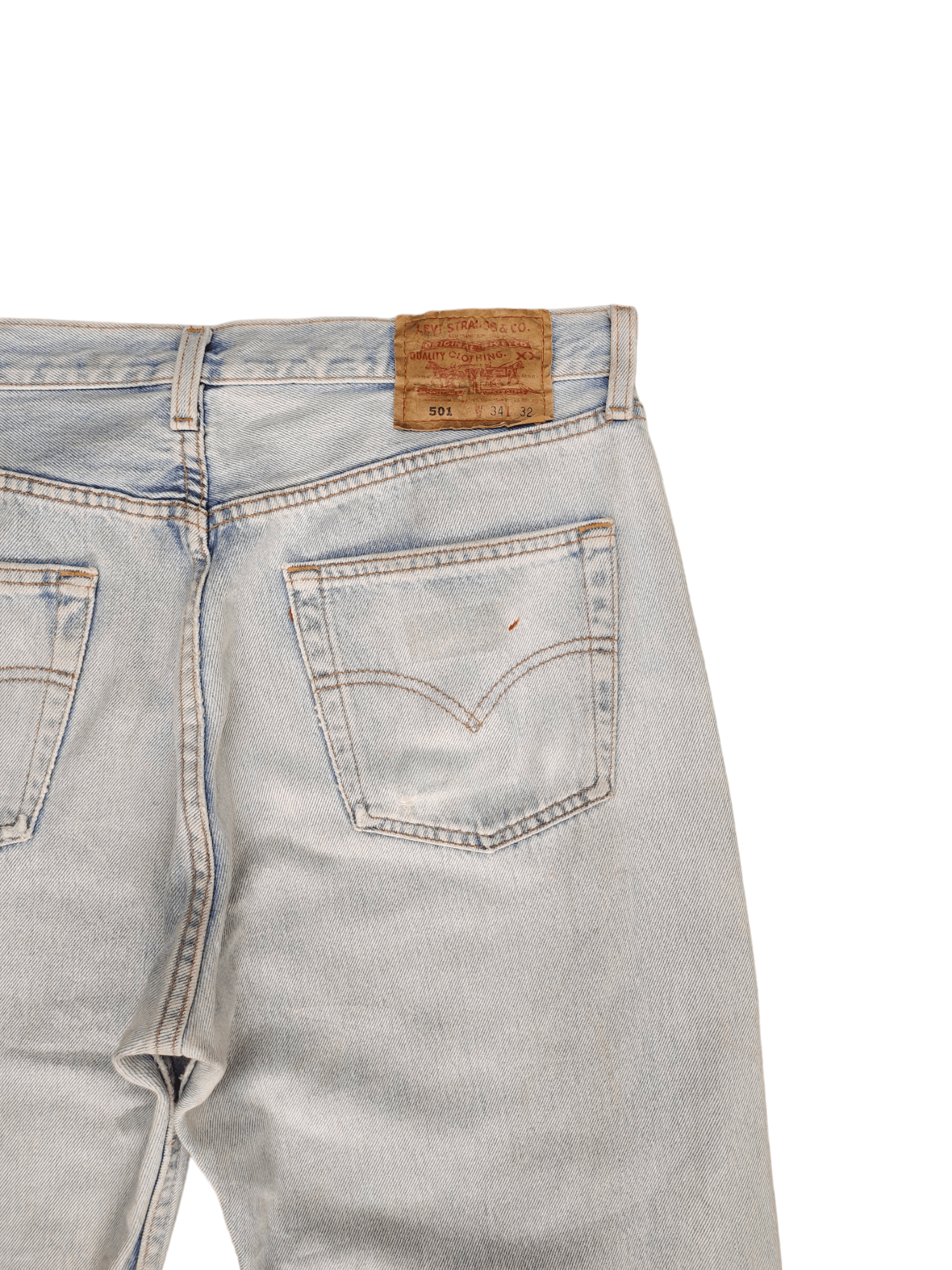 Levi's Vintage Levis 501 Tag Light Wash Denim Jeans Made In Usa Size US 34 / EU 50 - 10 Thumbnail