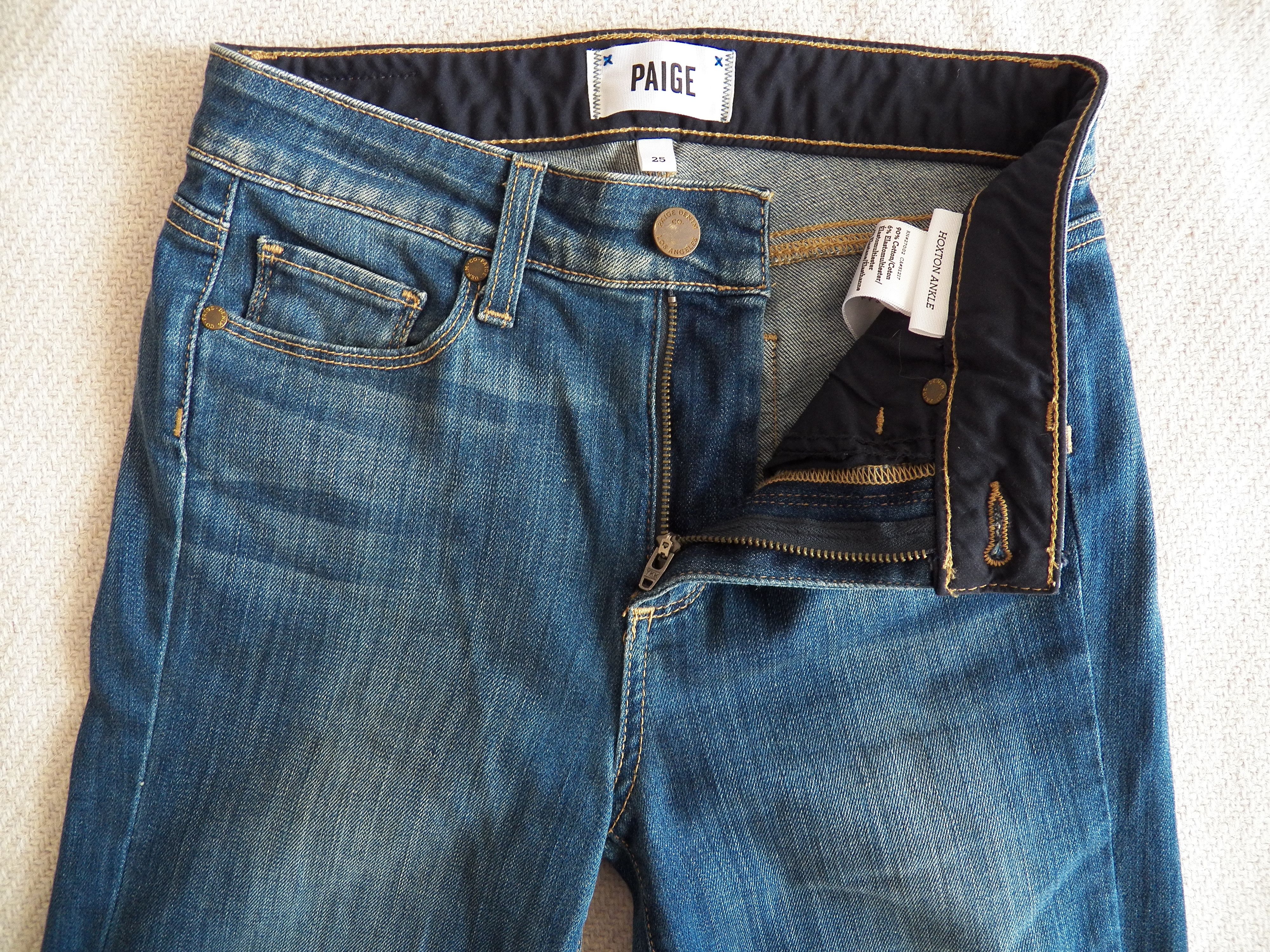 Paige Hoxton Ankle Size 25 W25 Skinny Fit Stretch High Rise Jeans Size 25" / US 0 / IT 36 - 4 Thumbnail
