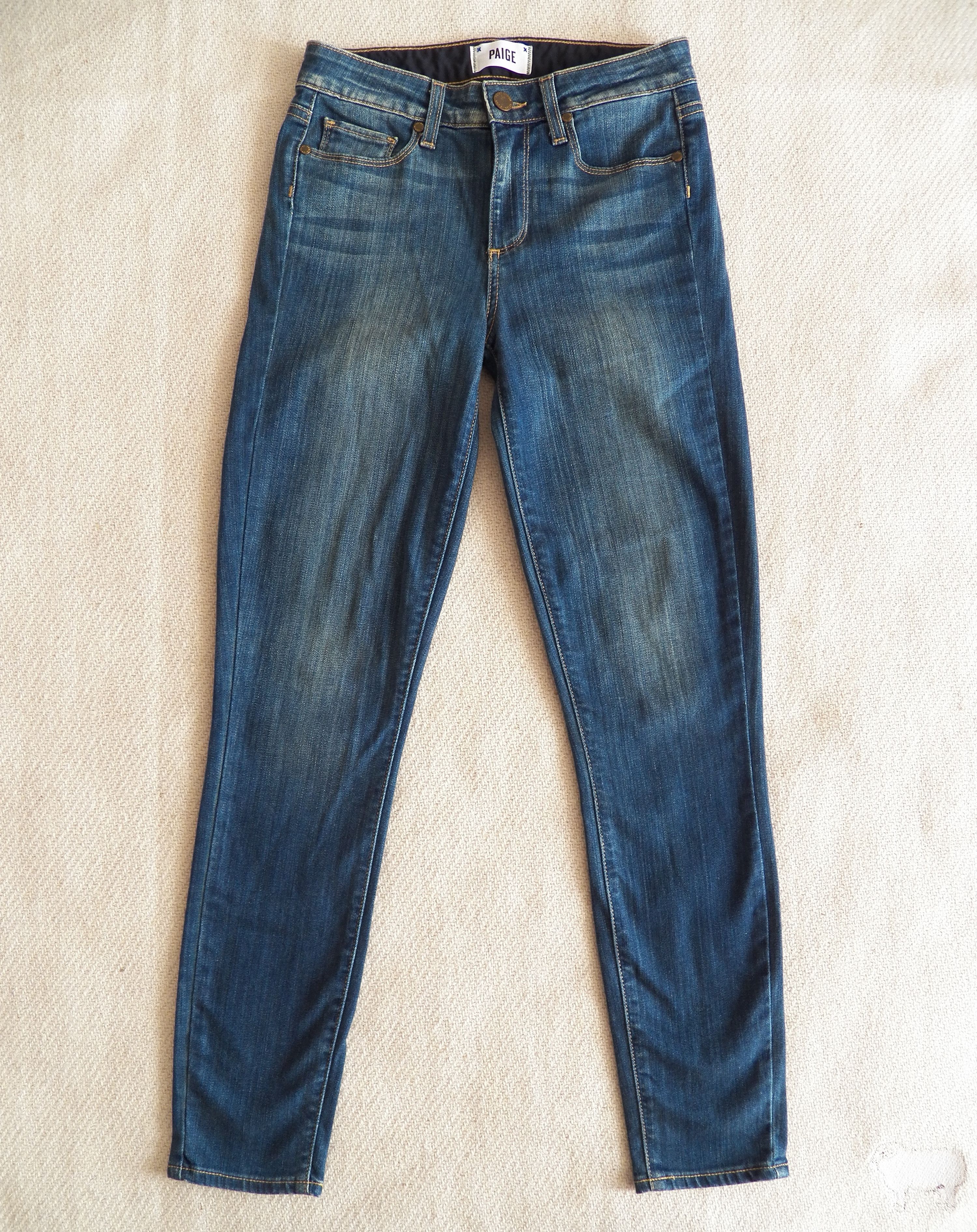 Paige Hoxton Ankle Size 25 W25 Skinny Fit Stretch High Rise Jeans Size 25" / US 0 / IT 36 - 1 Thumbnail