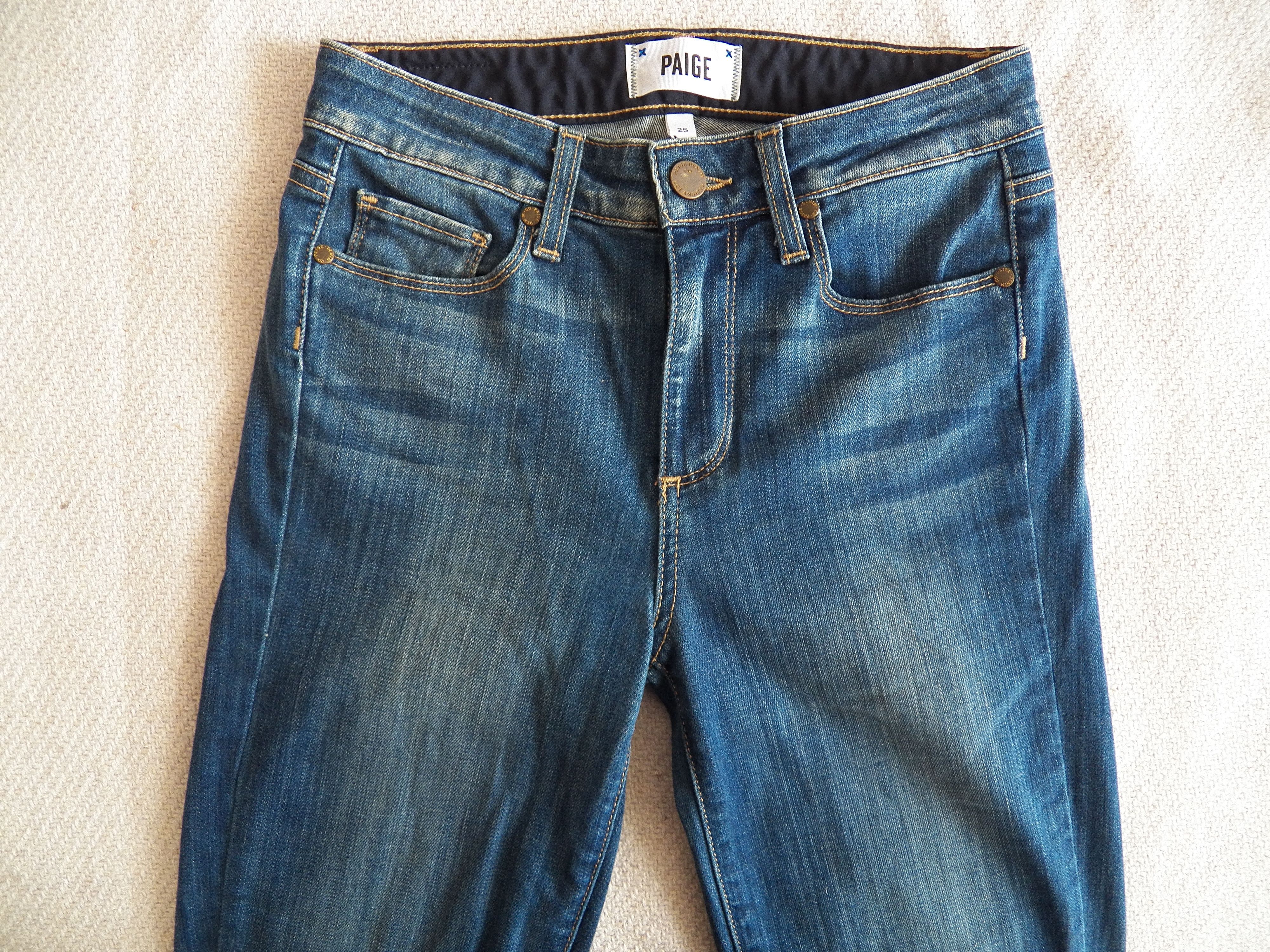 Paige Hoxton Ankle Size 25 W25 Skinny Fit Stretch High Rise Jeans Size 25" / US 0 / IT 36 - 2 Thumbnail