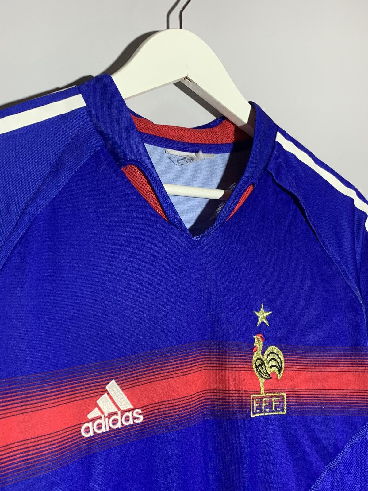 Adidas × Vintage France Adidas Vintage 2004 Y2k Blokecore Football Shirt Size US M / EU 48-50 / 2 - 3 Thumbnail