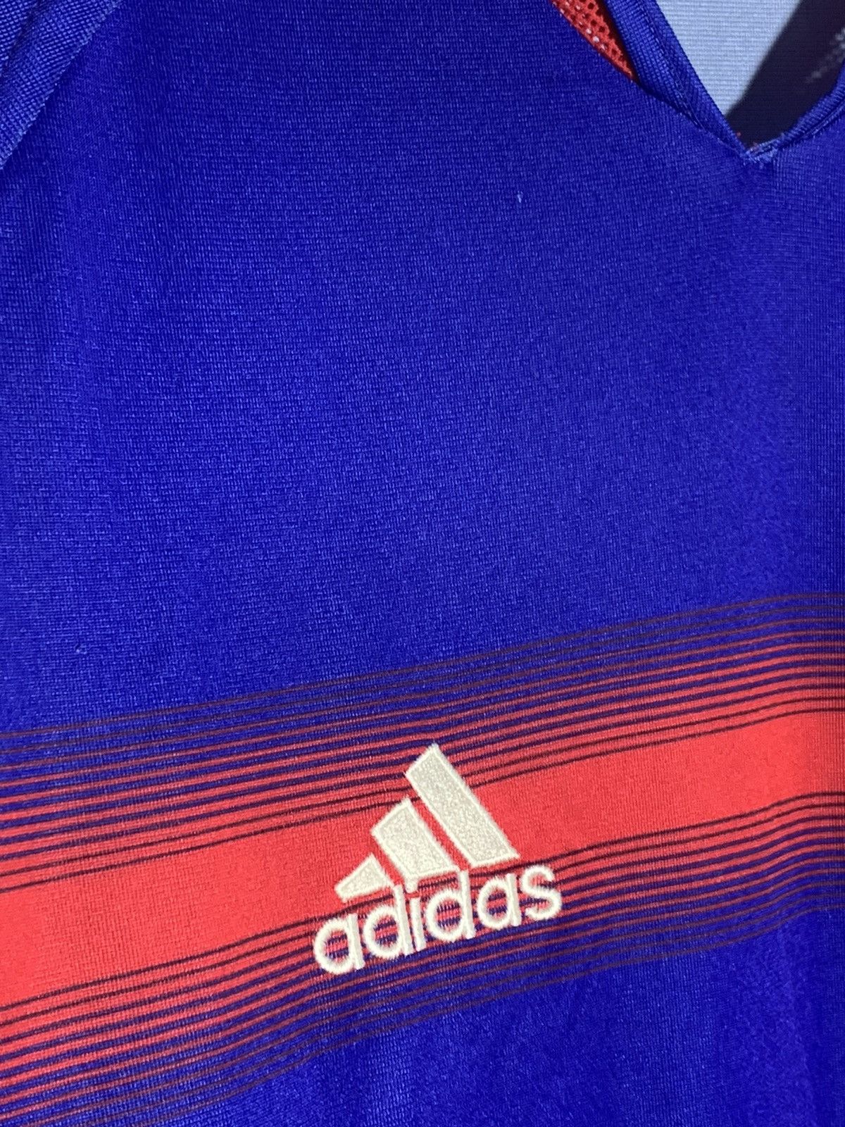 Adidas × Vintage France Adidas Vintage 2004 Y2k Blokecore Football Shirt Size US M / EU 48-50 / 2 - 6 Thumbnail