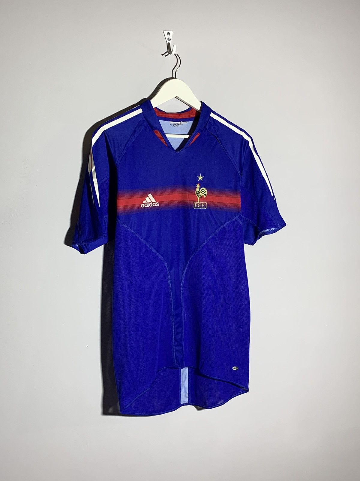 Adidas × Vintage France Adidas Vintage 2004 Y2k Blokecore Football Shirt Size US M / EU 48-50 / 2 - 2 Thumbnail
