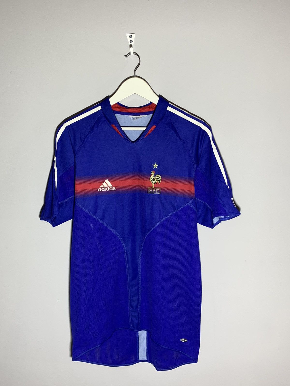 Adidas × Vintage France Adidas Vintage 2004 Y2k Blokecore Football Shirt Size US M / EU 48-50 / 2 - 1 Thumbnail