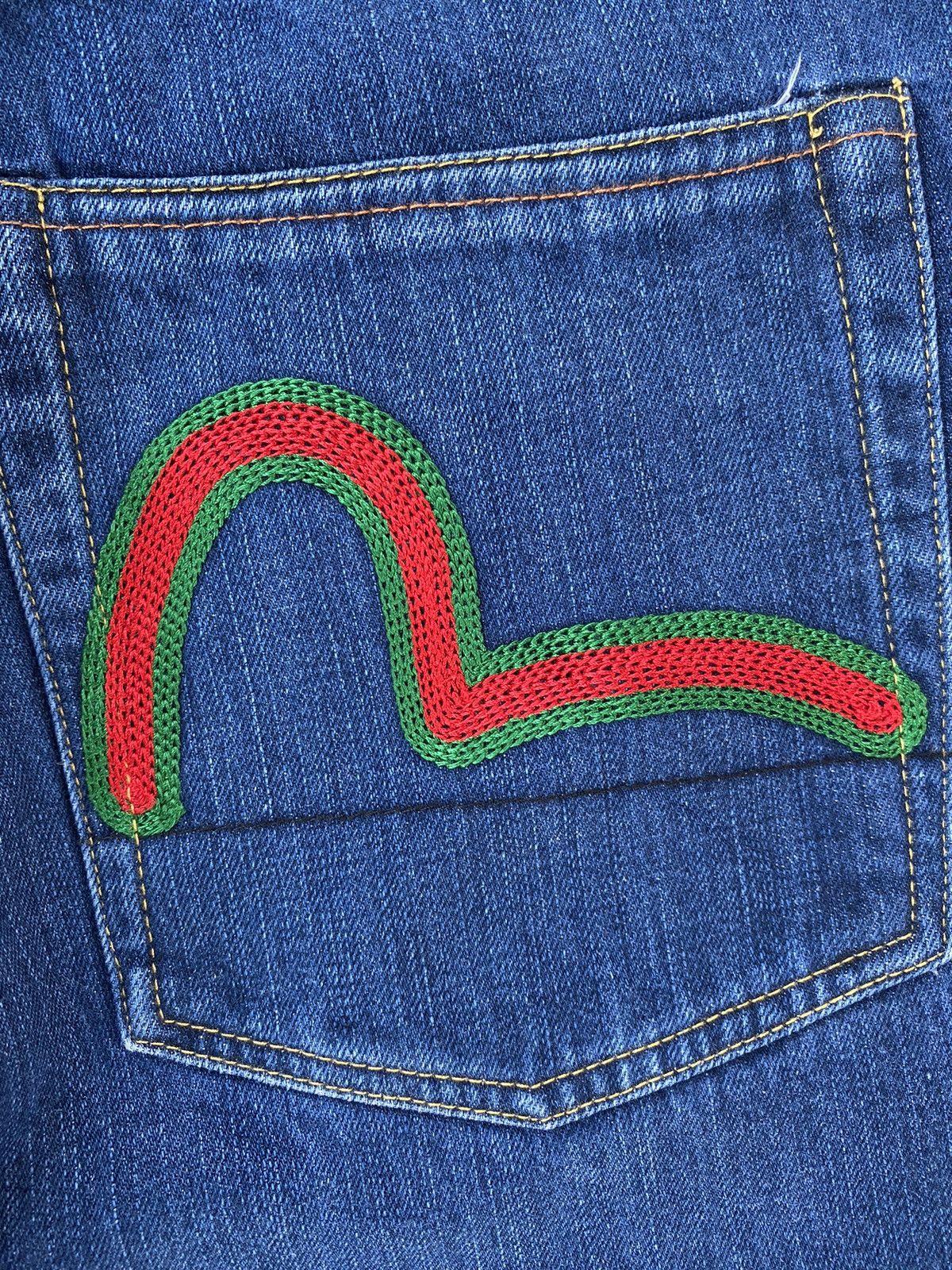 Evisu × Japanese Brand EVISU X SQUARE JEANS EMBROIDERED LOGO RAINBOW SEA GULLS Size US 34 / EU 50 - 3 Thumbnail