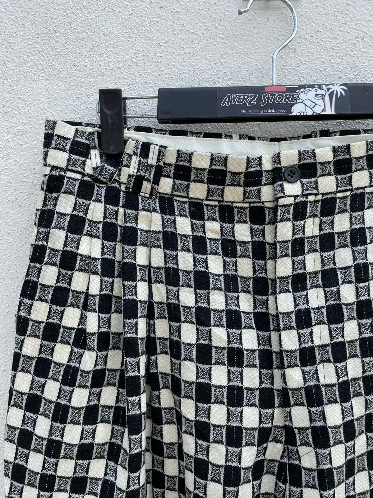 Japanese Brand Japan Brand Superior Wool Checked Baggy Pants Made In Japan Size US 32 / EU 48 - 2 Thumbnail