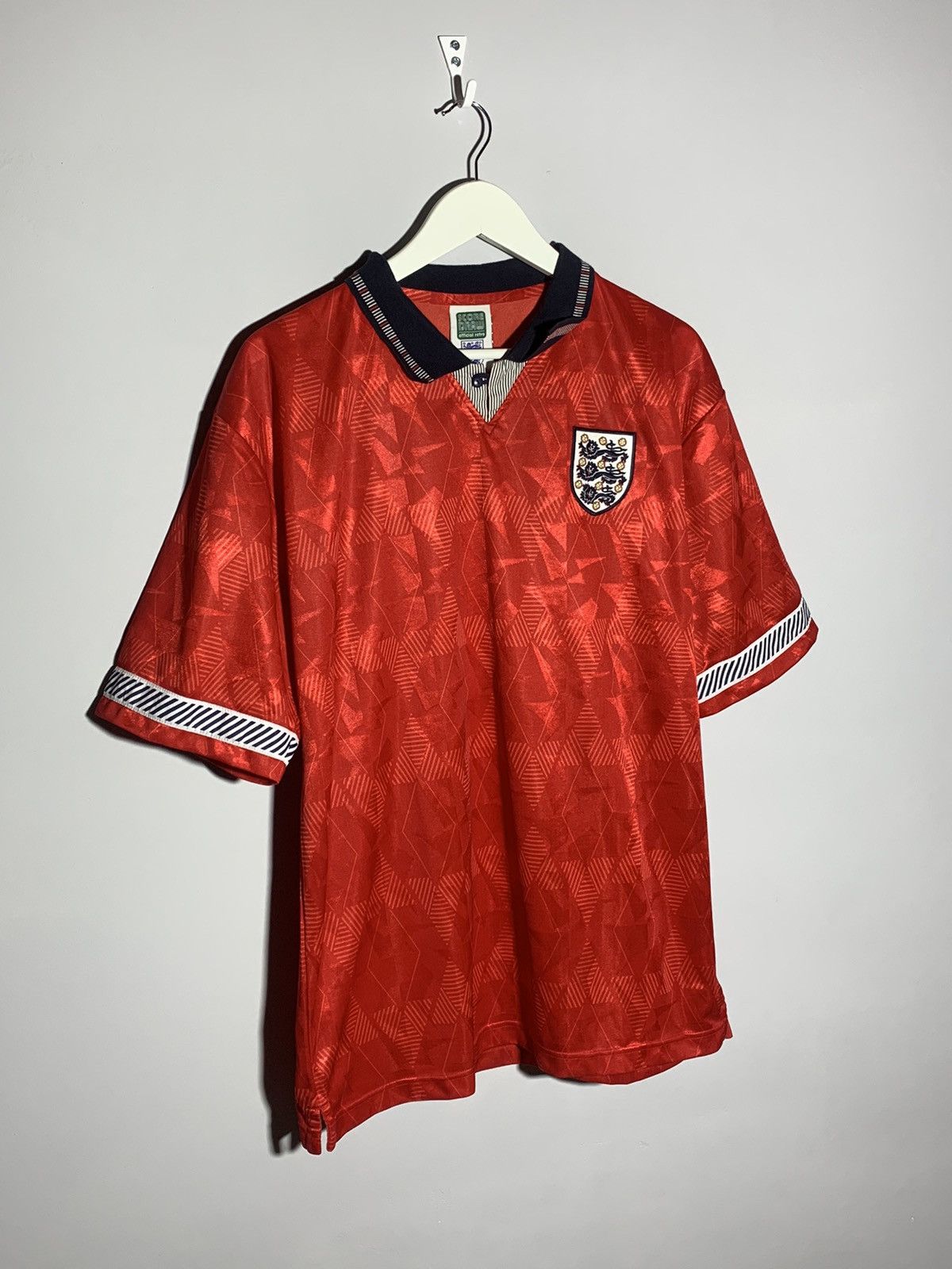 Vintage England Score Draw England Y2k Blokecore 1992 Football Shirt Size US L / EU 52-54 / 3 - 2 Thumbnail