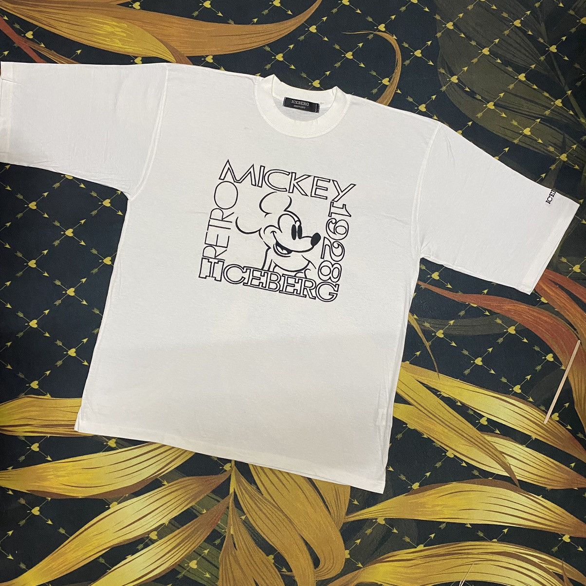 Iceberg Vintage Iceberg Mickey Embroidery Tshirt Size US L / EU 52-54 / 3 - 2 Thumbnail