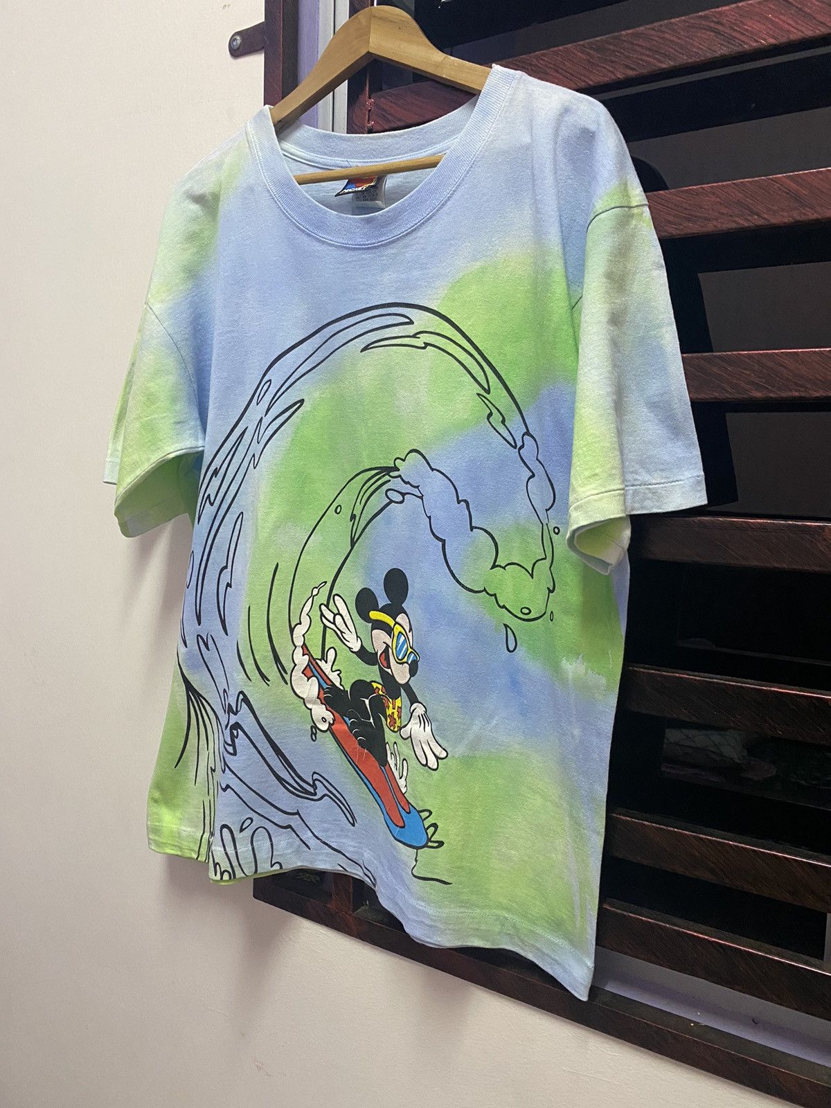 Mickey Mouse × Vintage Vintage Overprint Mickey Mouse Surfing Size US XL / EU 56 / 4 - 4 Thumbnail