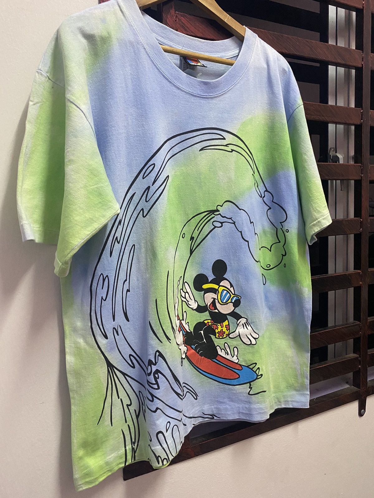 Mickey Mouse × Vintage Vintage Overprint Mickey Mouse Surfing Size US XL / EU 56 / 4 - 2 Thumbnail