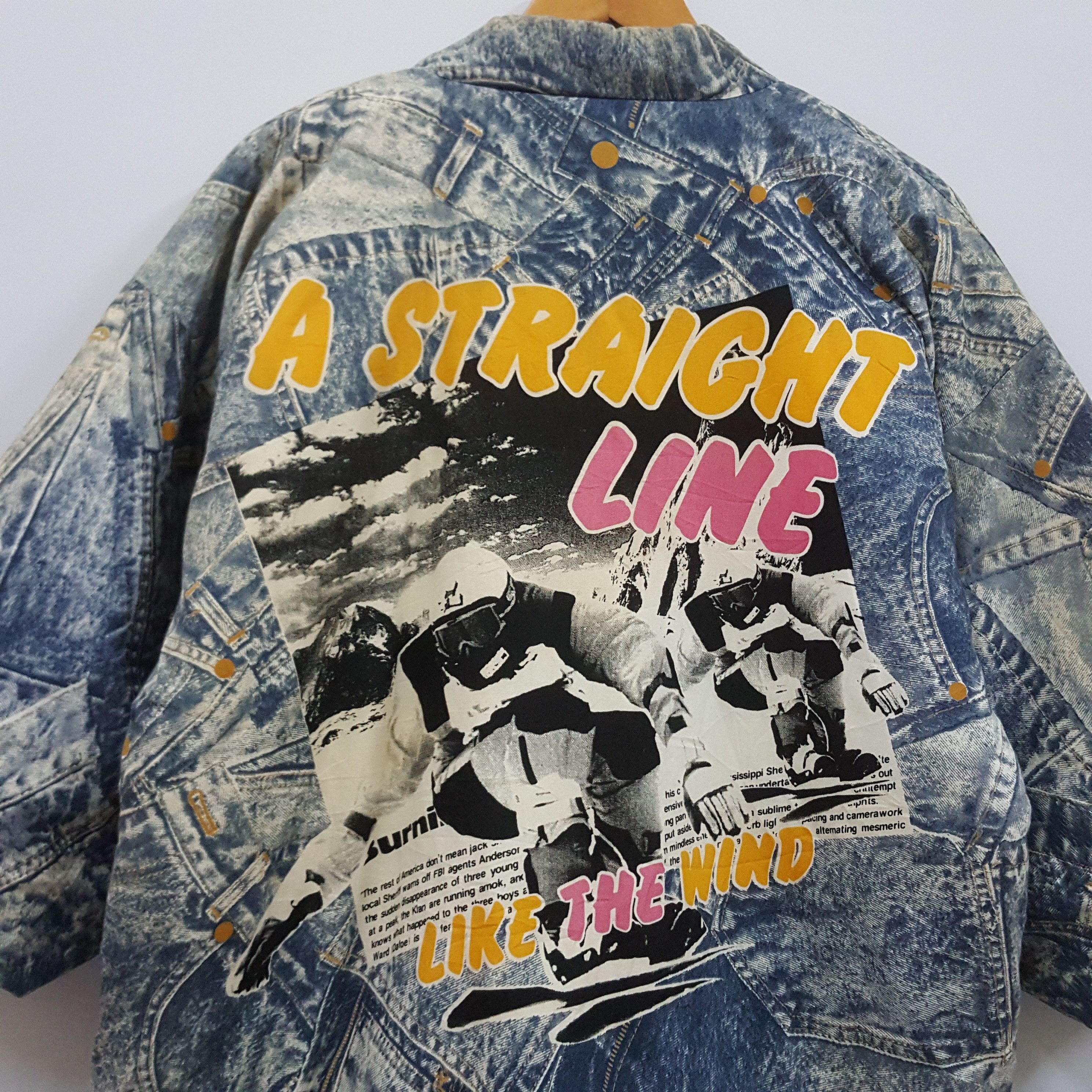 Japanese Brand × Vintage Vintage Kimono Sukajan Dragon full print denim style Size US L / EU 52-54 / 3 - 2 Thumbnail