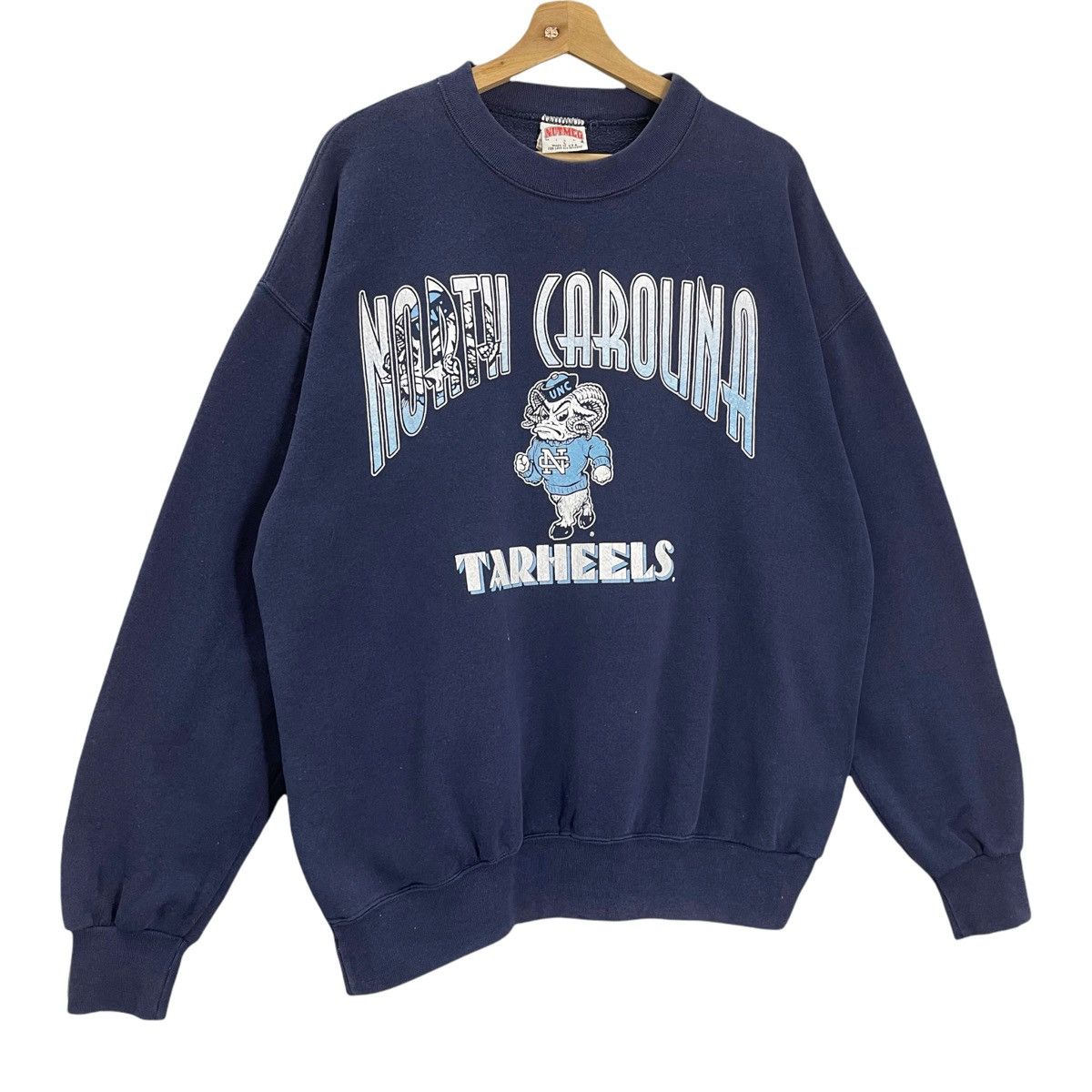 Vintage 90s North Carolina Tar Hells Crewneck Sweatshirt Size XL Size US XL / EU 56 / 4 - 2 Thumbnail