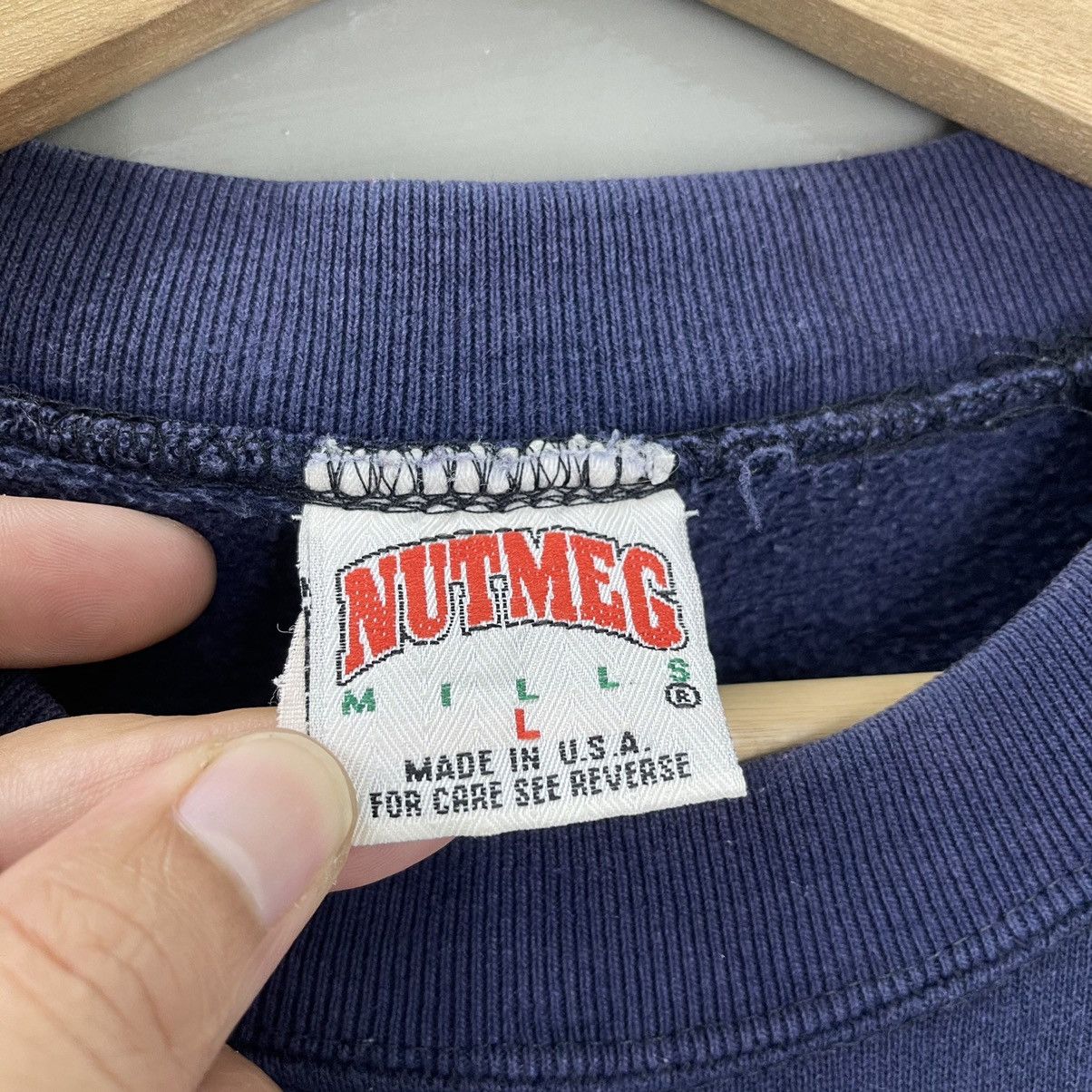 Vintage 90s North Carolina Tar Hells Crewneck Sweatshirt Size XL Size US XL / EU 56 / 4 - 9 Thumbnail