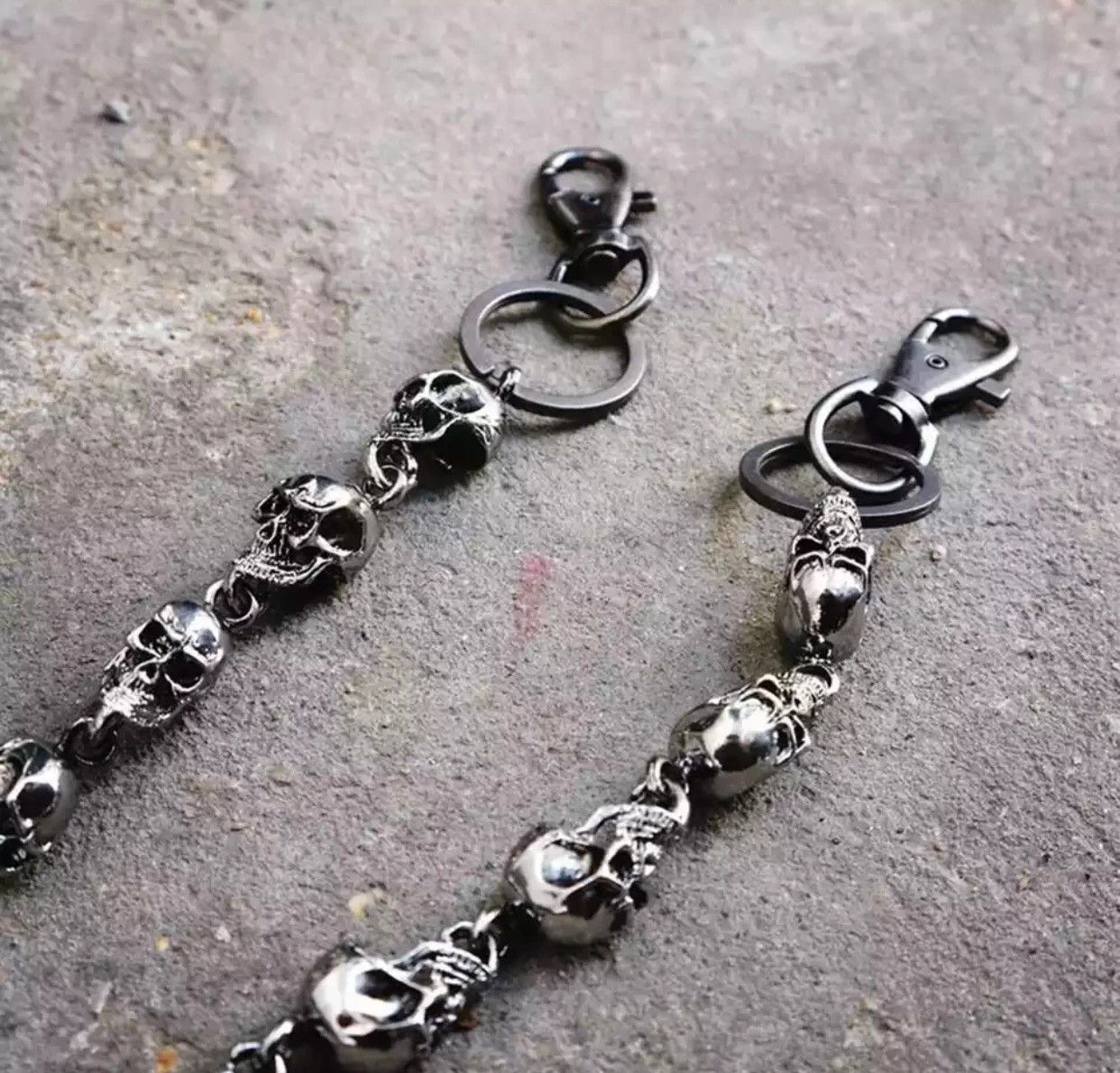 Jewelry Pocket Chain Skull Punk Rock Link Gothic Death Wallet Demon Size ONE SIZE - 3 Thumbnail