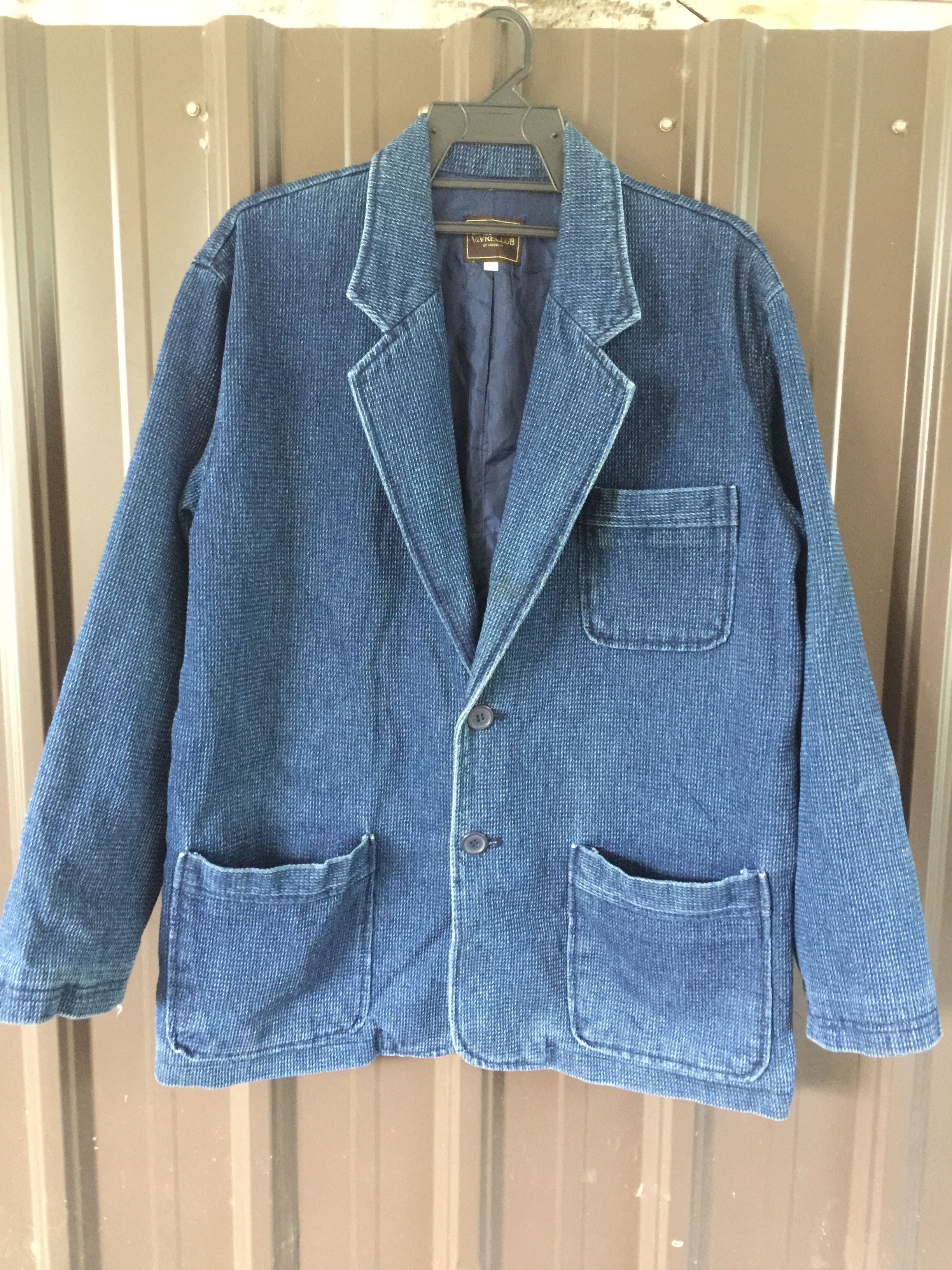 Designer × Japanese Brand 🔥Vivreclub Indigo Blazer Jacket Size US M / EU 48-50 / 2 - 1 Thumbnail