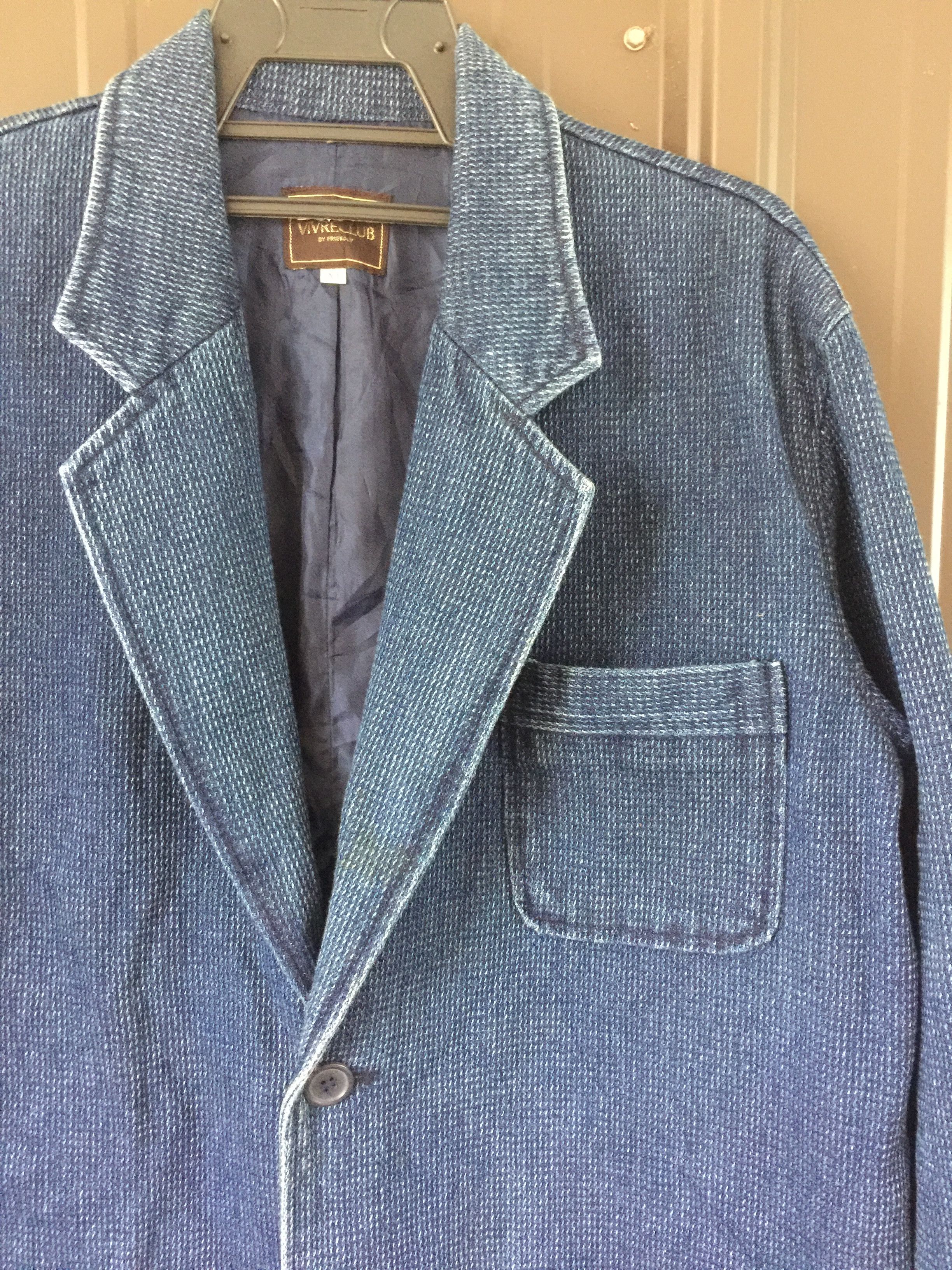 Designer × Japanese Brand 🔥Vivreclub Indigo Blazer Jacket Size US M / EU 48-50 / 2 - 2 Thumbnail