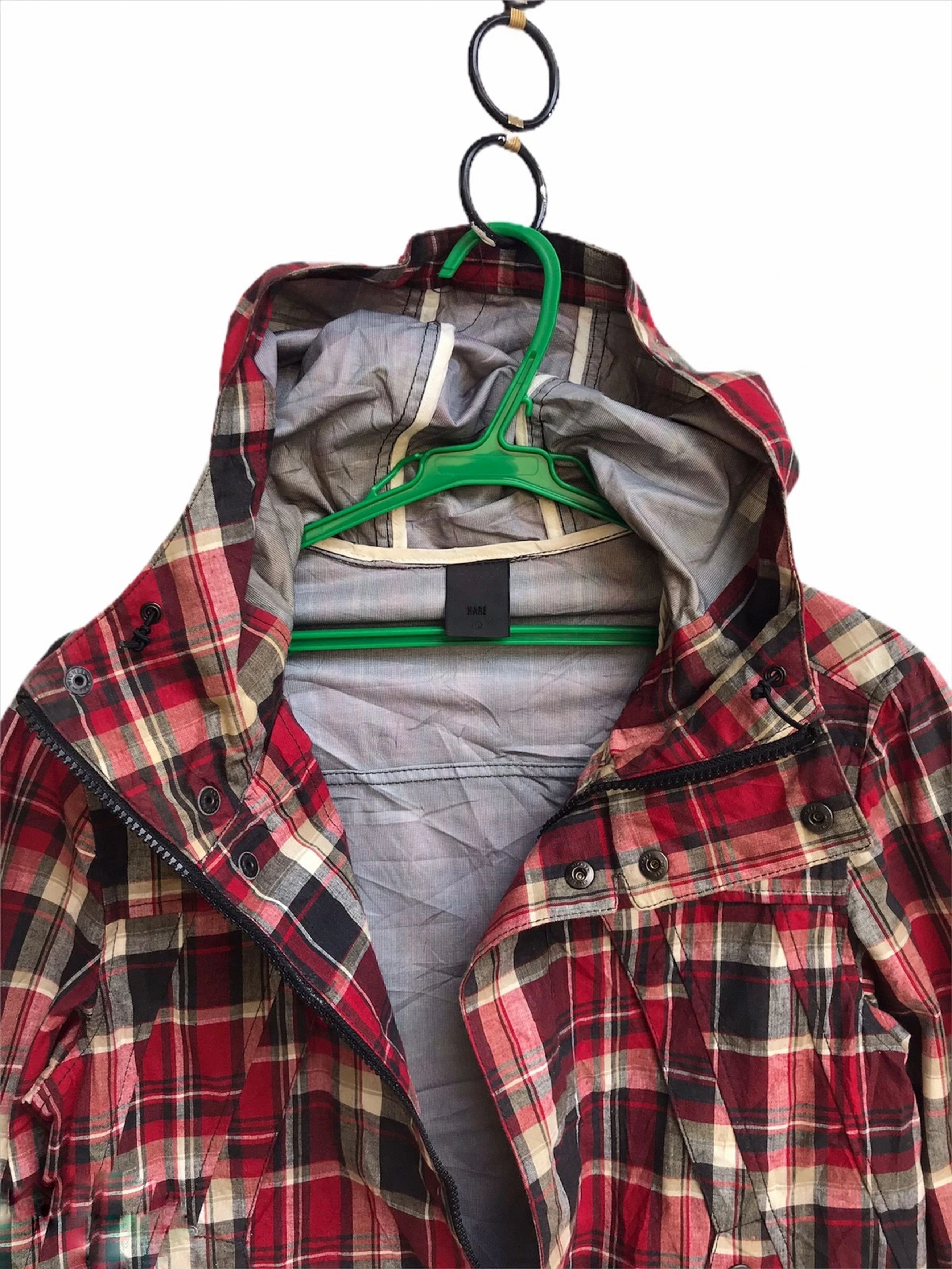 HARE Hare Windbreaket Check Jacket With Hoodies Size US S / EU 44-46 / 1 - 3 Thumbnail