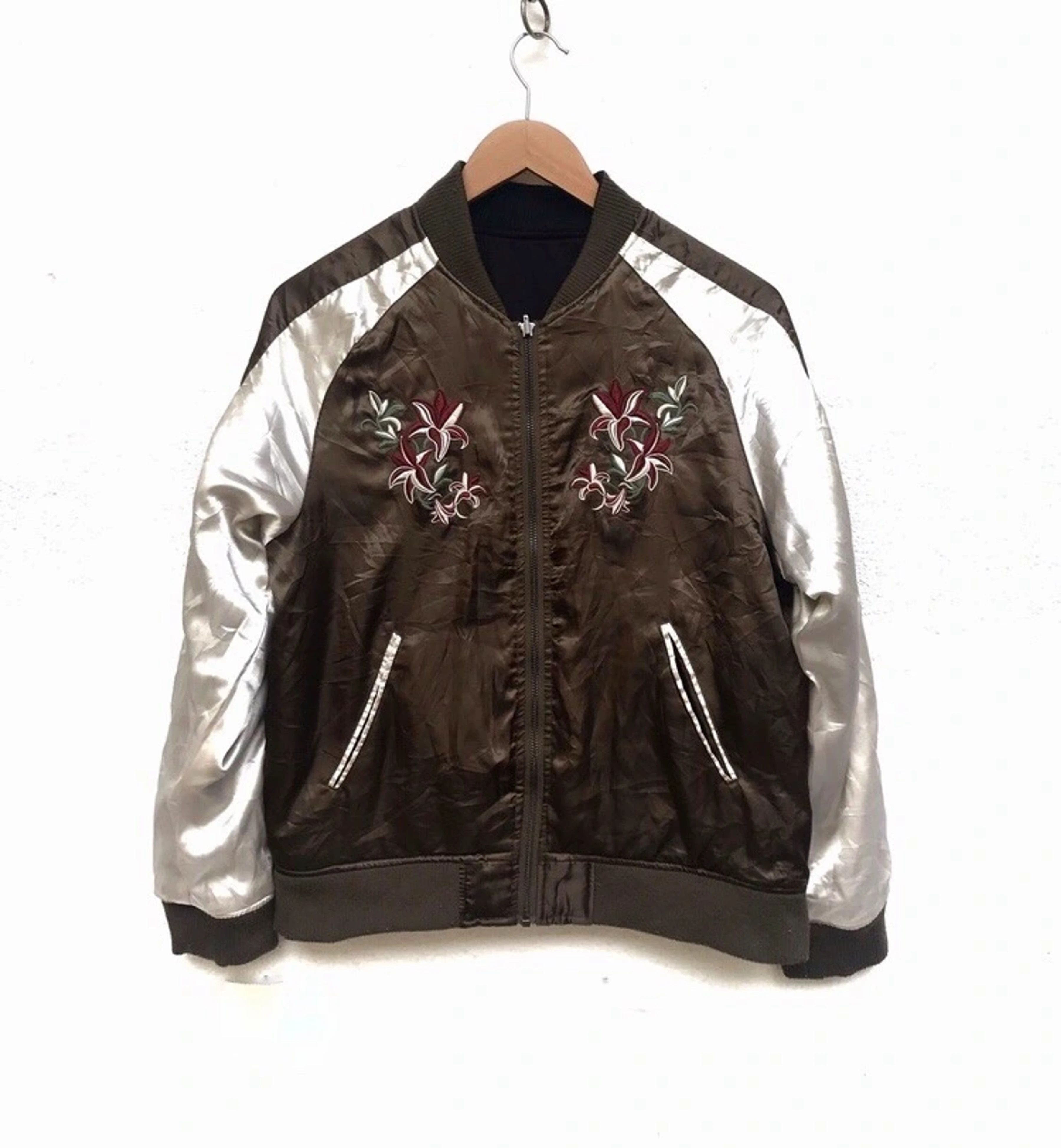Japanese Brand Sukajan Nice Riversible Jacket Size US S / EU 44-46 / 1 - 2 Thumbnail
