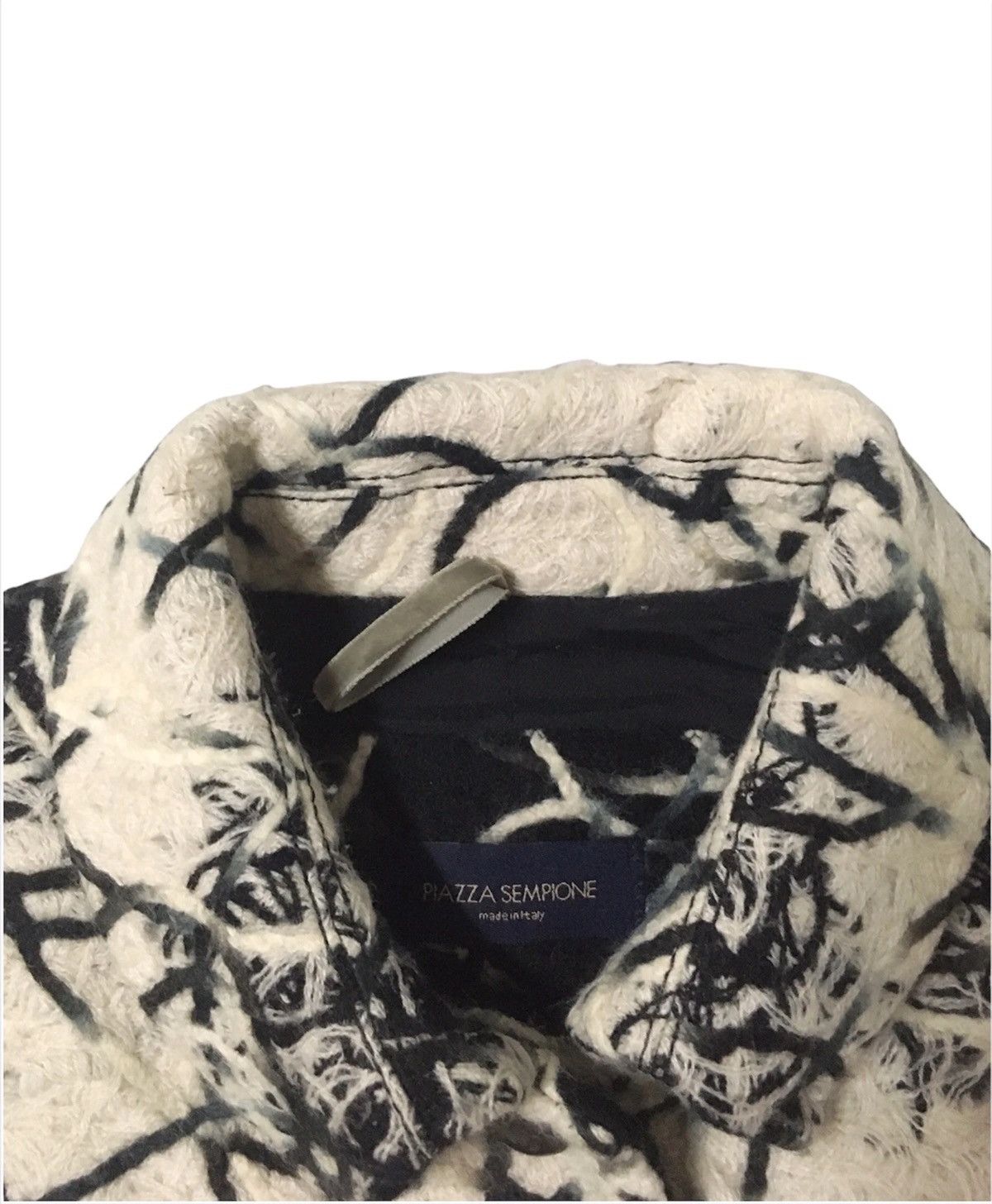 Vintage Piazza Sempione Nice Pattern Wool Fleece Button Shirts Size S / US 4 / IT 40 - 7 Thumbnail