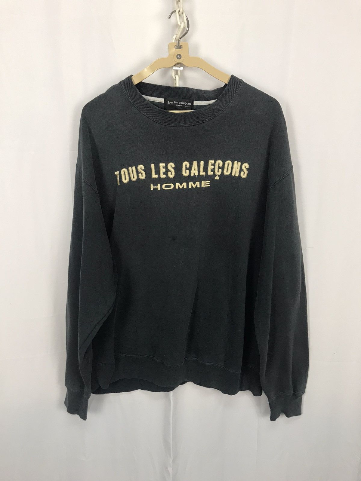 Japanese Brand × Vintage Vintage tous le calecons homme spellout distress sweatshirt Size US L / EU 52-54 / 3 - 7 Thumbnail