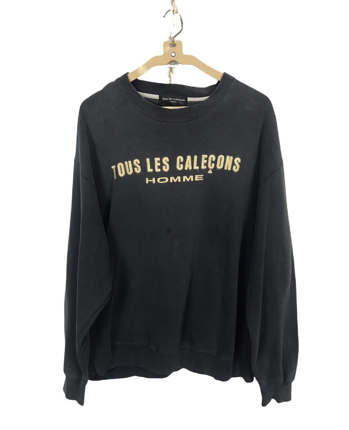 Japanese Brand × Vintage Vintage tous le calecons homme spellout distress sweatshirt Size US L / EU 52-54 / 3 - 1 Thumbnail