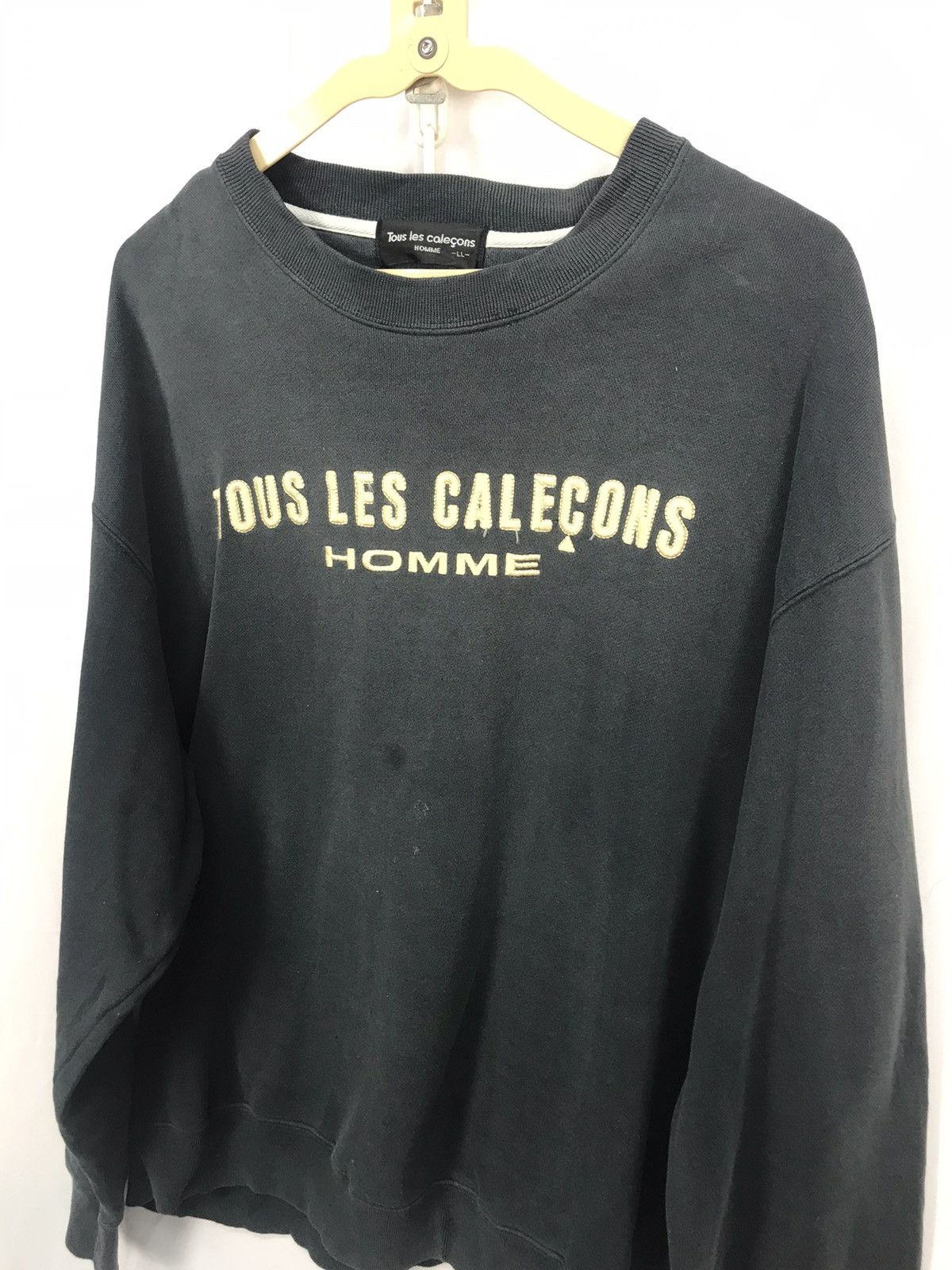 Japanese Brand × Vintage Vintage tous le calecons homme spellout distress sweatshirt Size US L / EU 52-54 / 3 - 4 Thumbnail