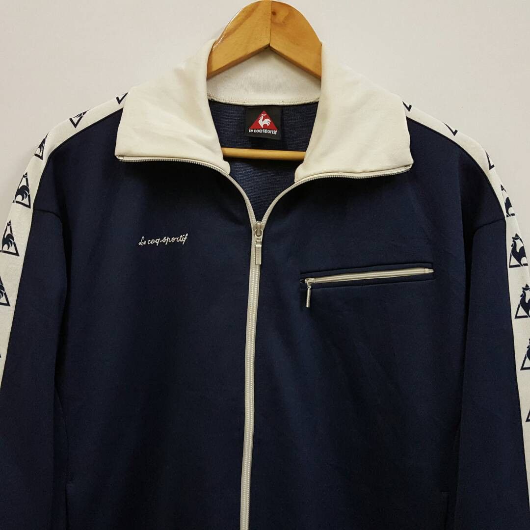 Le Coq Sportif × Vintage Vintage le coq sportif stripe logo design sweater jacket Size US L / EU 52-54 / 3 - 2 Thumbnail