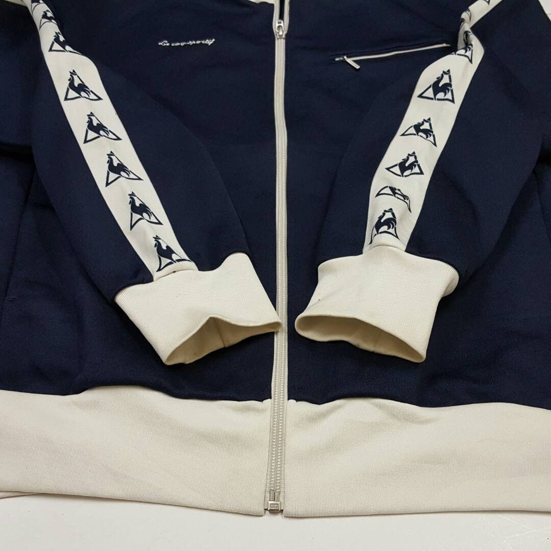 Le Coq Sportif × Vintage Vintage le coq sportif stripe logo design sweater jacket Size US L / EU 52-54 / 3 - 5 Thumbnail