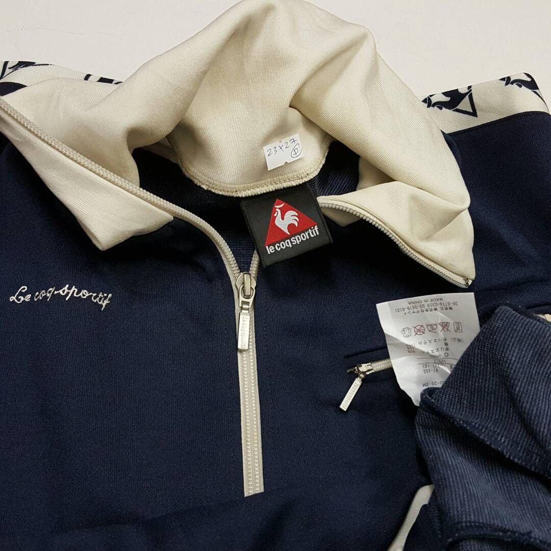 Le Coq Sportif × Vintage Vintage le coq sportif stripe logo design sweater jacket Size US L / EU 52-54 / 3 - 6 Thumbnail