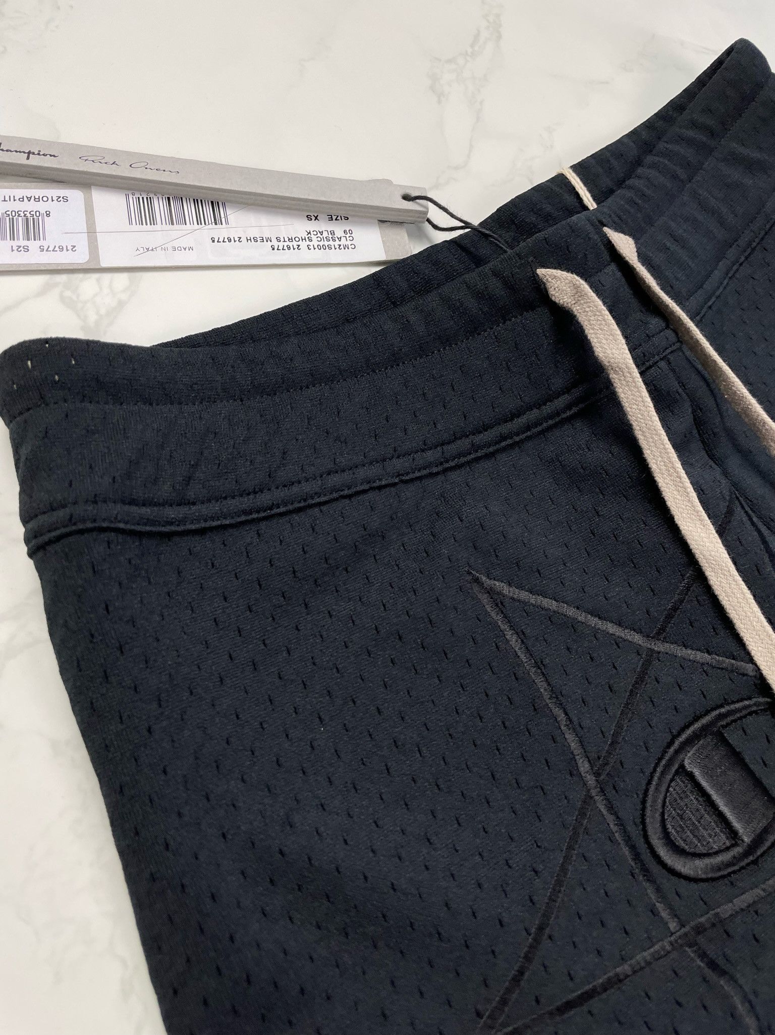 Champion × Rick Owens Rick Owens x Champion Mesh Embroidered Star Logo Shorts Size US 28 / EU 44 - 11 Thumbnail