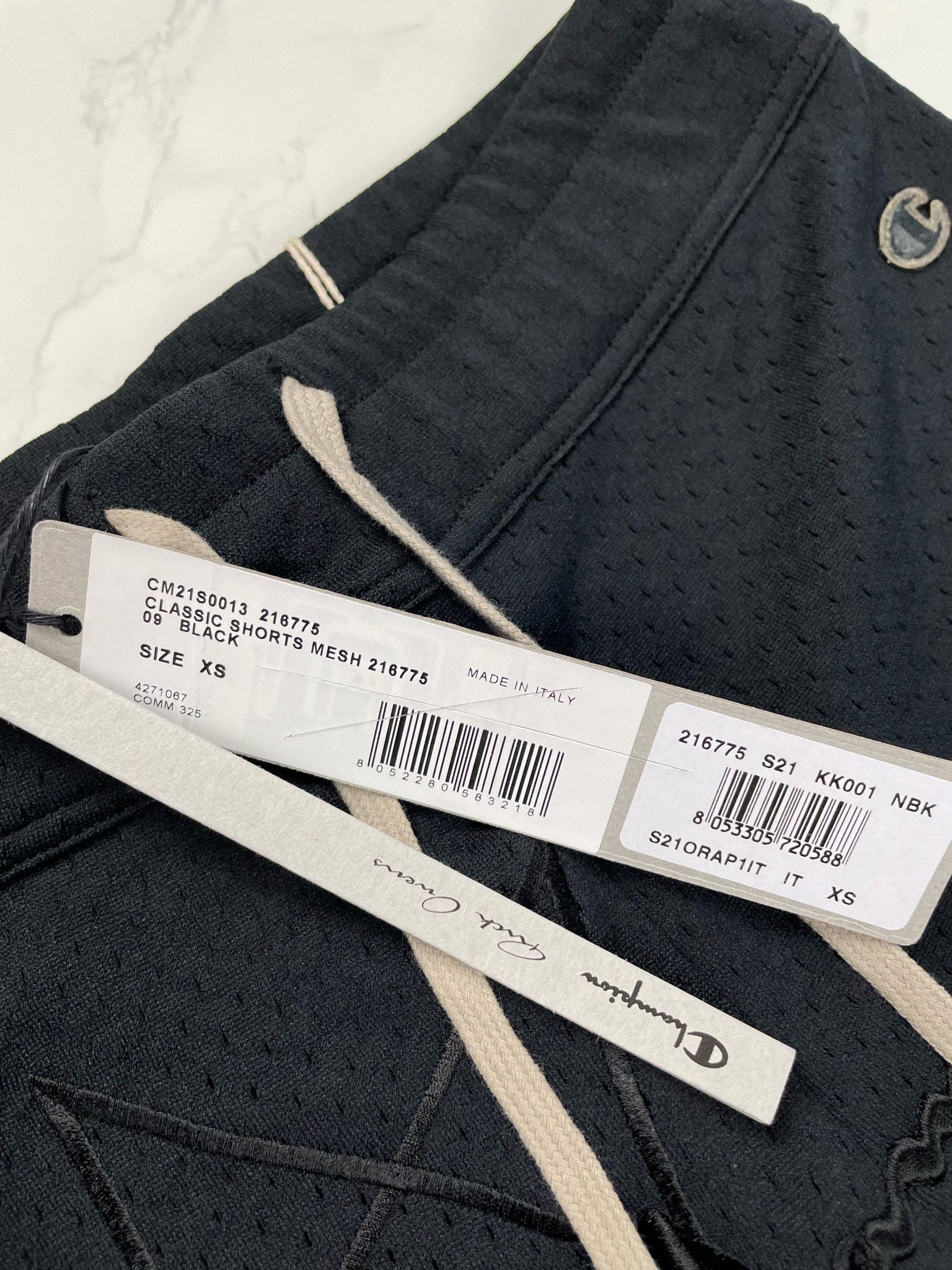 Champion × Rick Owens Rick Owens x Champion Mesh Embroidered Star Logo Shorts Size US 28 / EU 44 - 12 Thumbnail