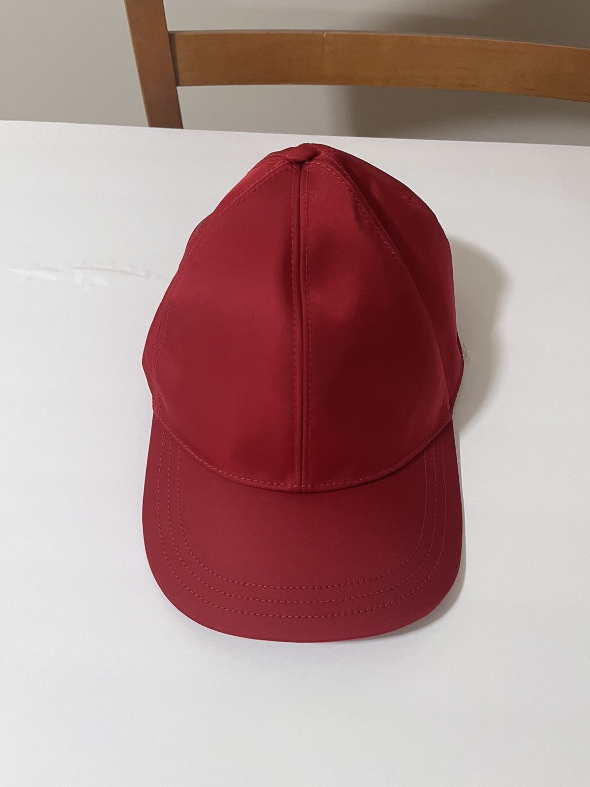 image of Prada Nylon Cap Size L in Red, Men's