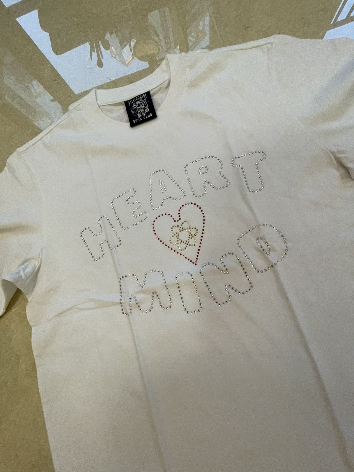 Billionaire Boys Club BBC Swarovski crystal heart and mind tee Size US M / EU 48-50 / 2 - 1 Thumbnail