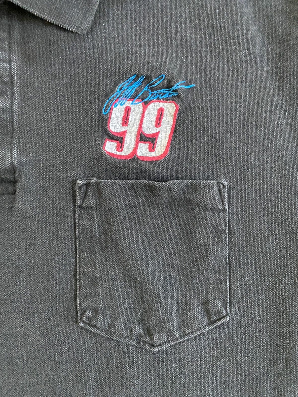 NASCAR Vintage 90’s Jeff Burton NASCAR Faded Black Polo Size US M / EU 48-50 / 2 - 3 Thumbnail