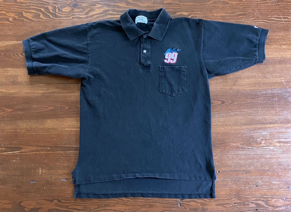 NASCAR Vintage 90’s Jeff Burton NASCAR Faded Black Polo Size US M / EU 48-50 / 2 - 2 Thumbnail
