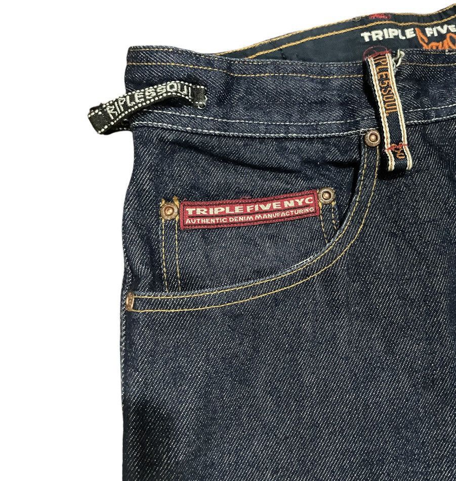 JNCO Vintage 90s Triple 5 Soul T5S Authentic Denim Baggy Jeans Size US 30 / EU 46 - 7 Thumbnail