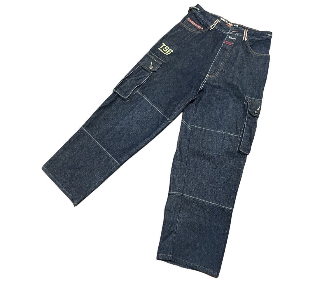 JNCO Vintage 90s Triple 5 Soul T5S Authentic Denim Baggy Jeans Size US 30 / EU 46 - 5 Thumbnail